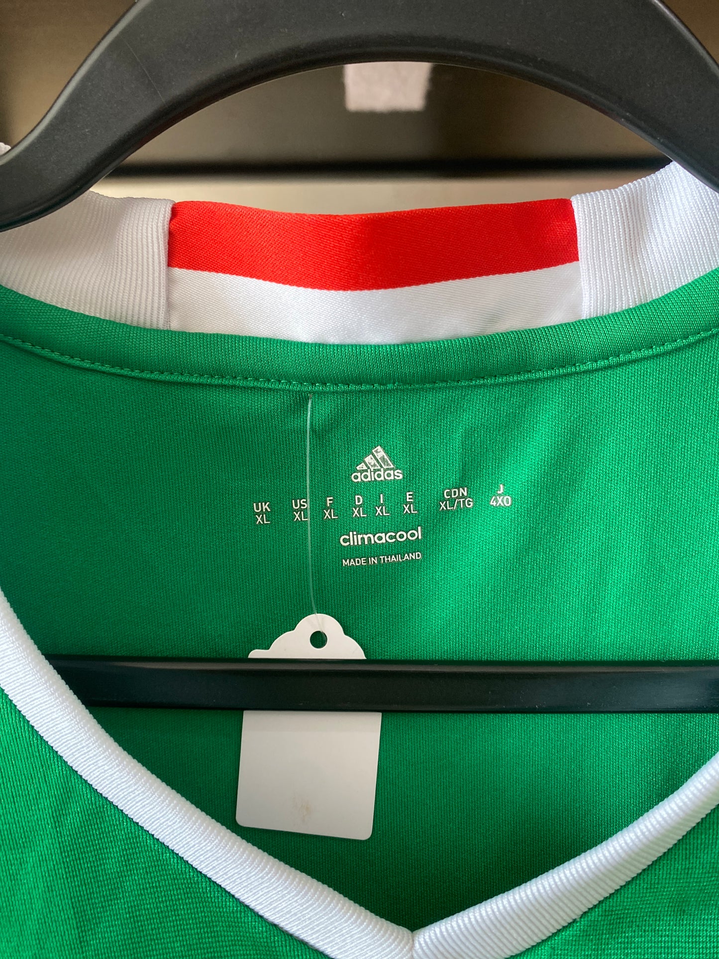 2017 Adidas Mexico Soccer Jersey Home Green Sz XL