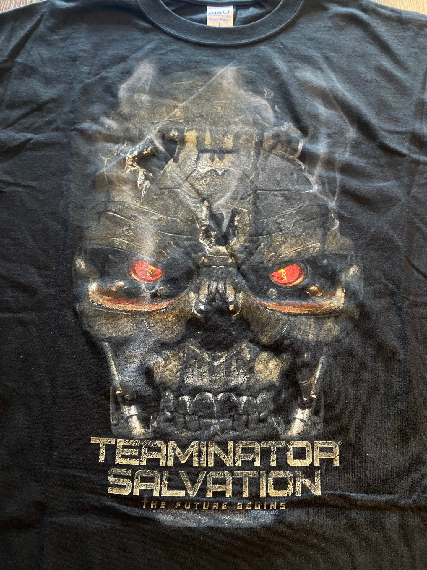 Vintage Y2K Terminator Salvation T-Shirt Black Sz Large