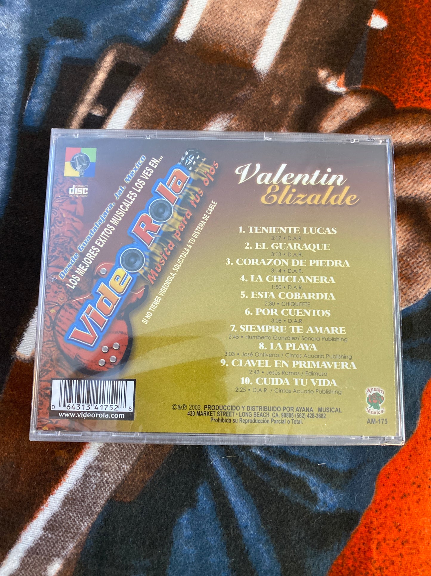 Valentin Elizalde La Playa Al Estilo Norteno CD Brand New Sealed
