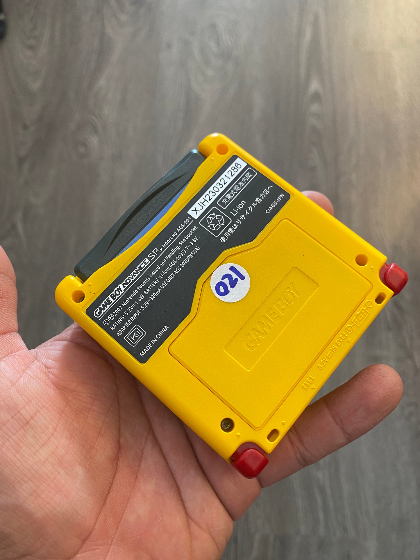 Nintendo Gameboy Advance SP Modded Yellow Pikachu