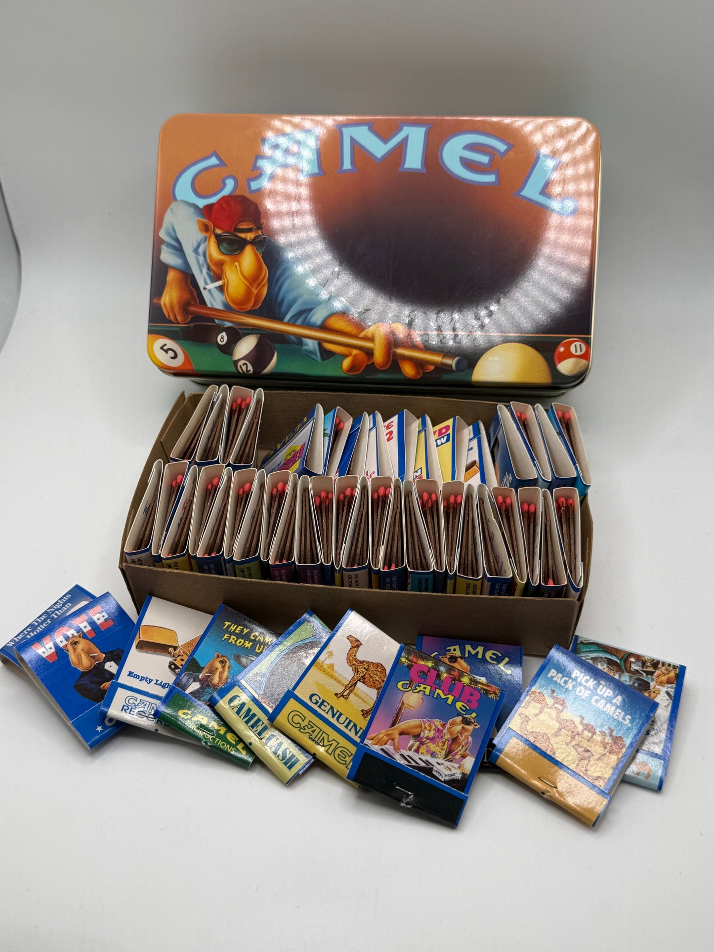 Camel Brand Match Sticks and Tin Set of 50