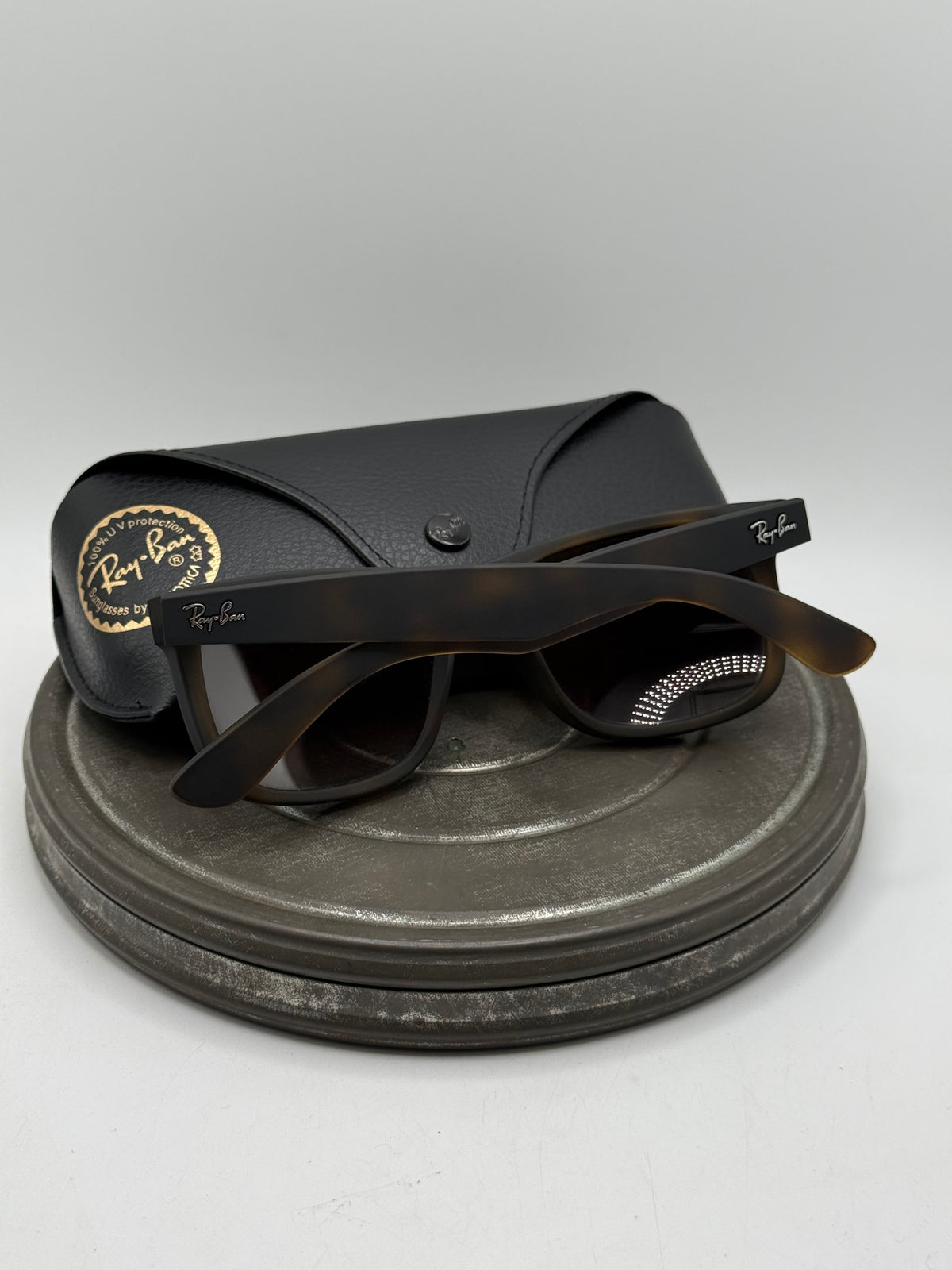 Rayban matte tortoise sunglasses