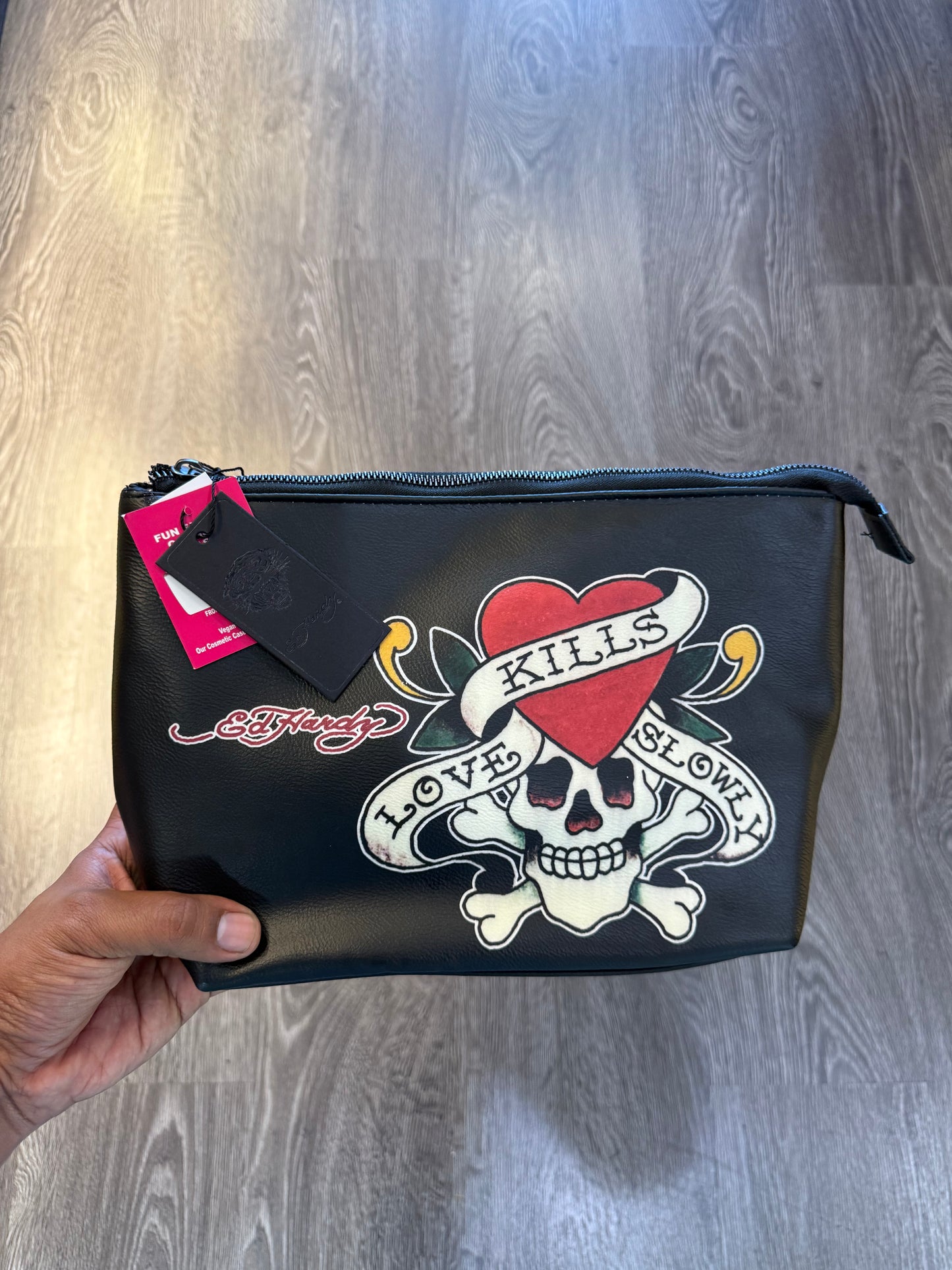 Ed hardy y2k toiletry accessory bag