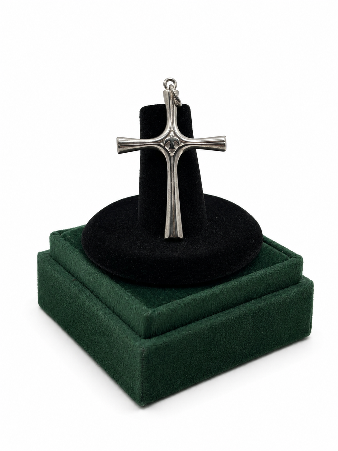 .925 Sterling Silver Minimal Cross Pendant