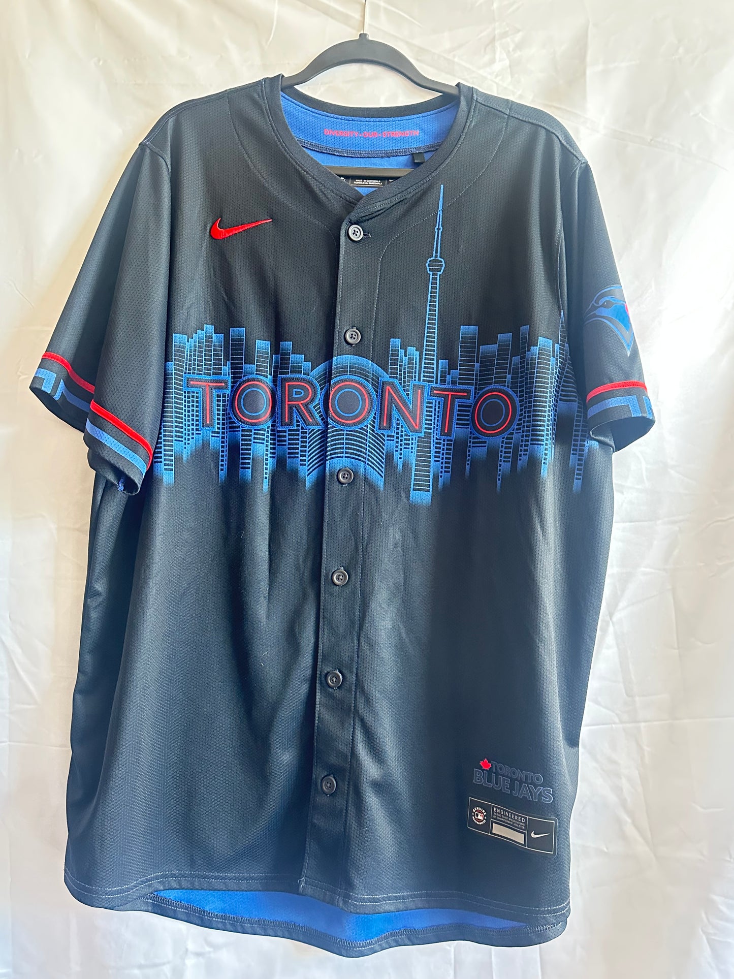 Toronto Blue Jays Nike City Connect Baseball Jersey Black sz XL