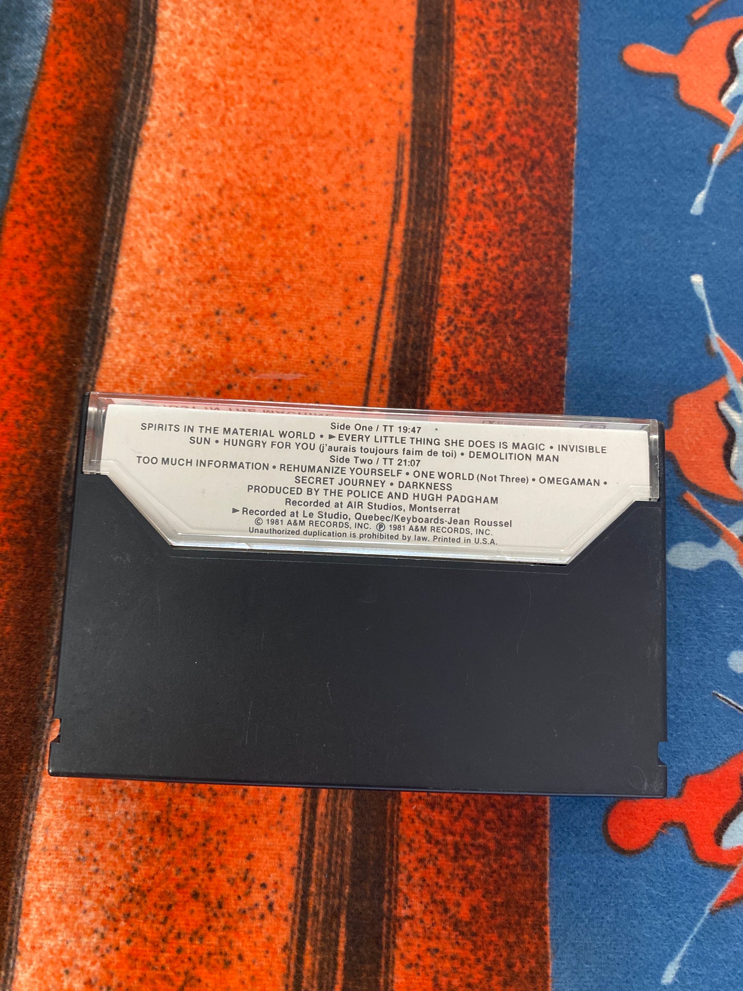 The Police Ghost In The Machine Cassette Tape