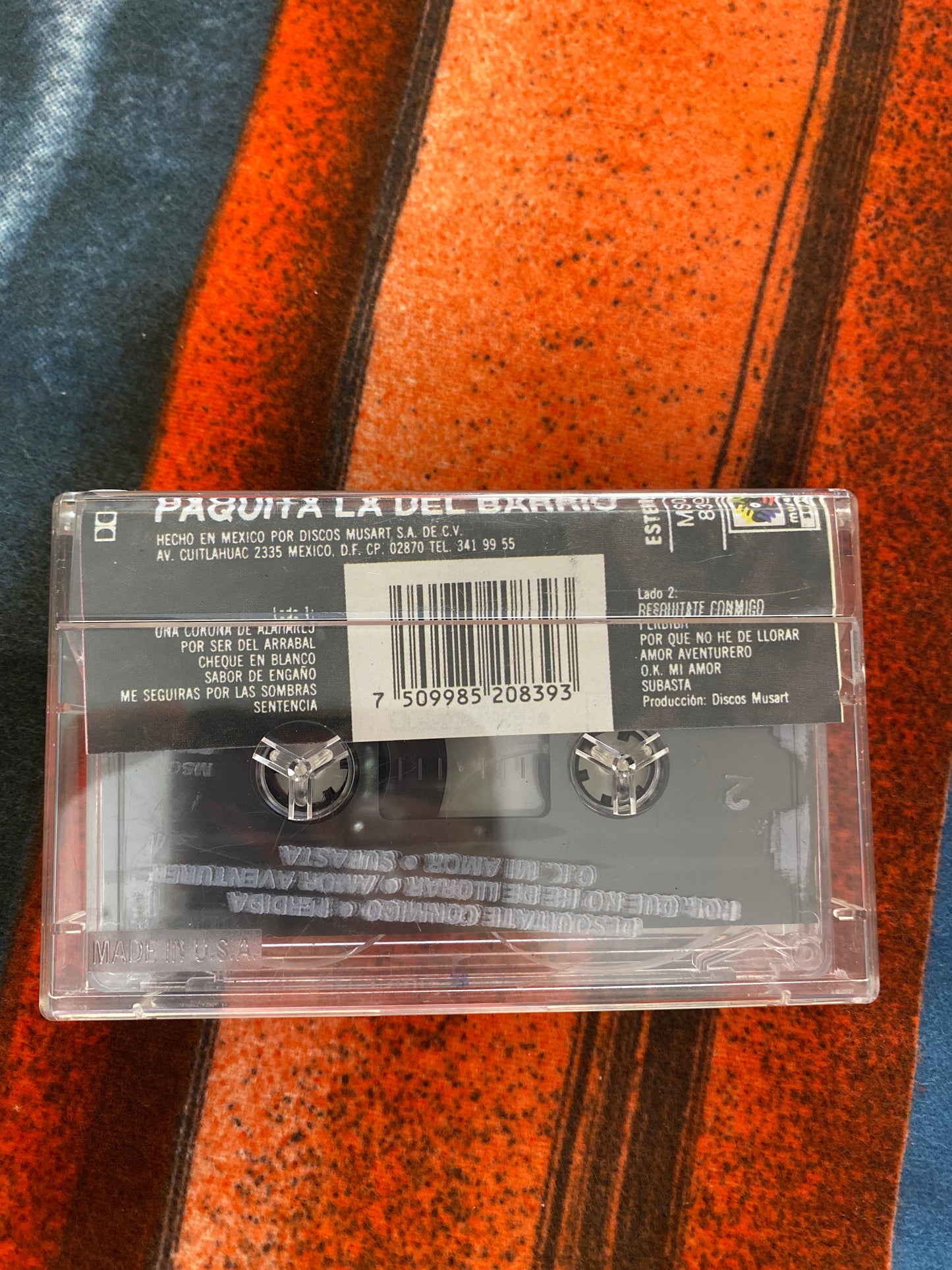 Paquita La Del Barrio Desquitate Conmigo Cassette Tape
