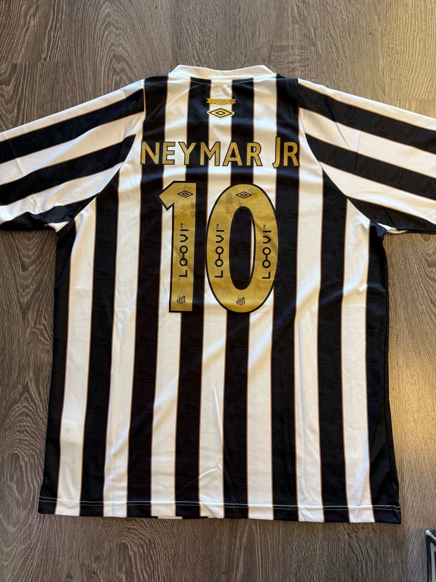 Retro santos Neymar soccer jersey