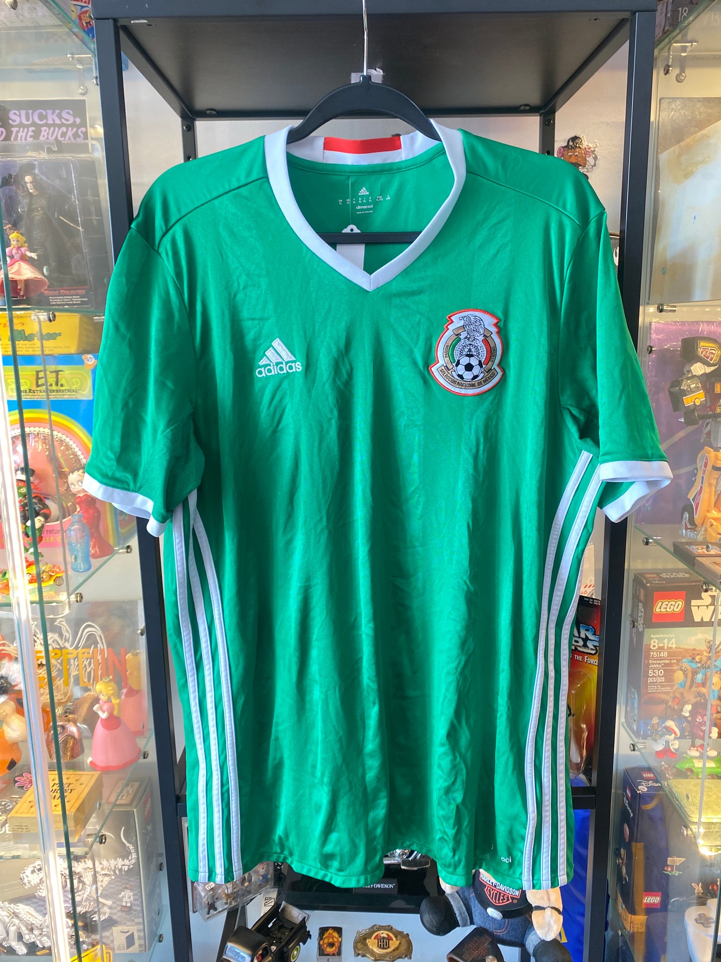 2017 Adidas Mexico Soccer Jersey Home Green Sz XL