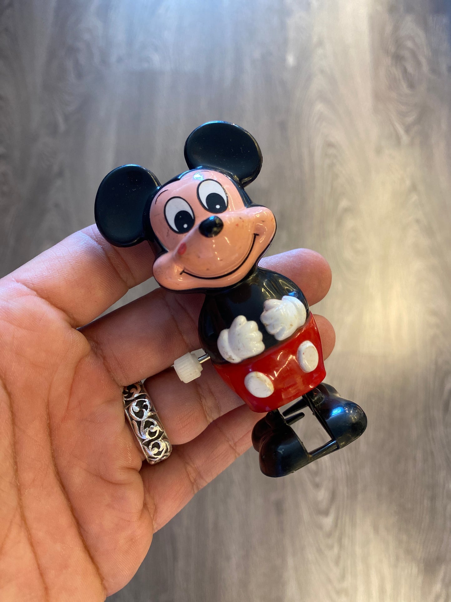 Disney Mickey Mouse Wind Up Toy Action Figure