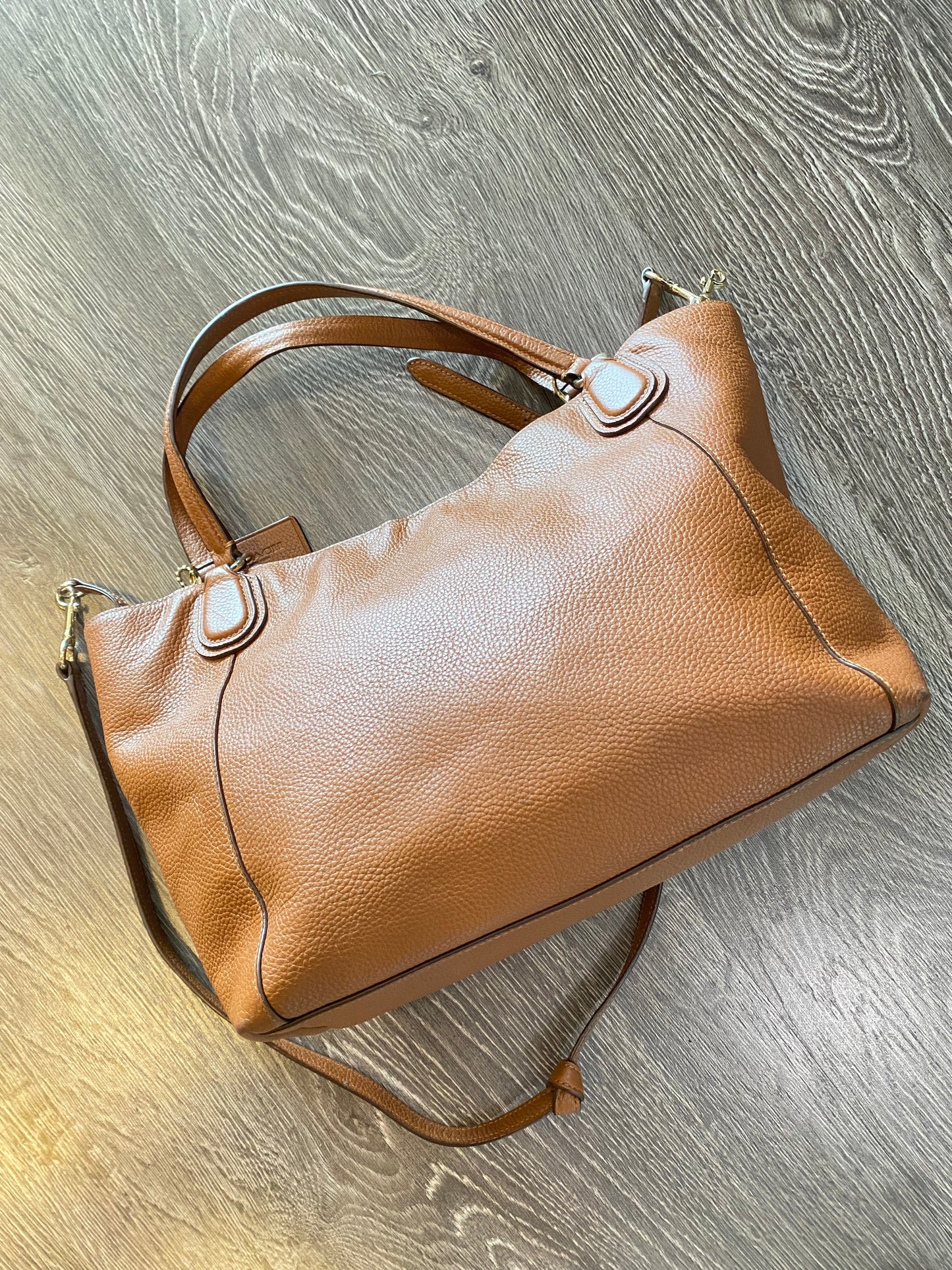 Coach Chestnut Brown Leather Purse Hand Bag