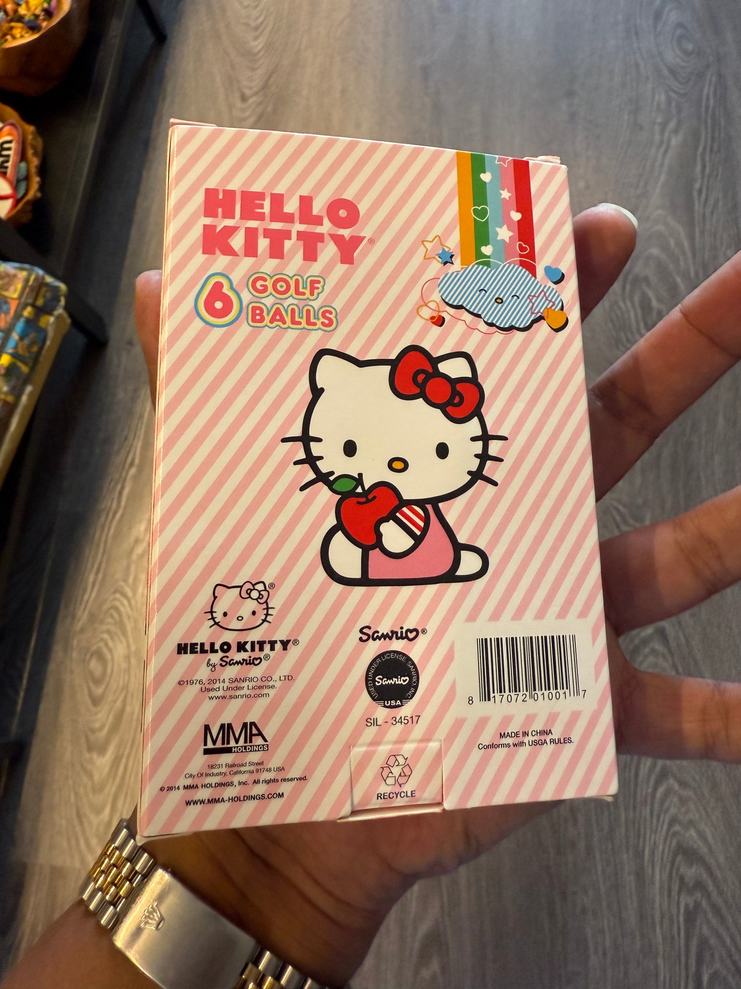 Hello kitty golf balls