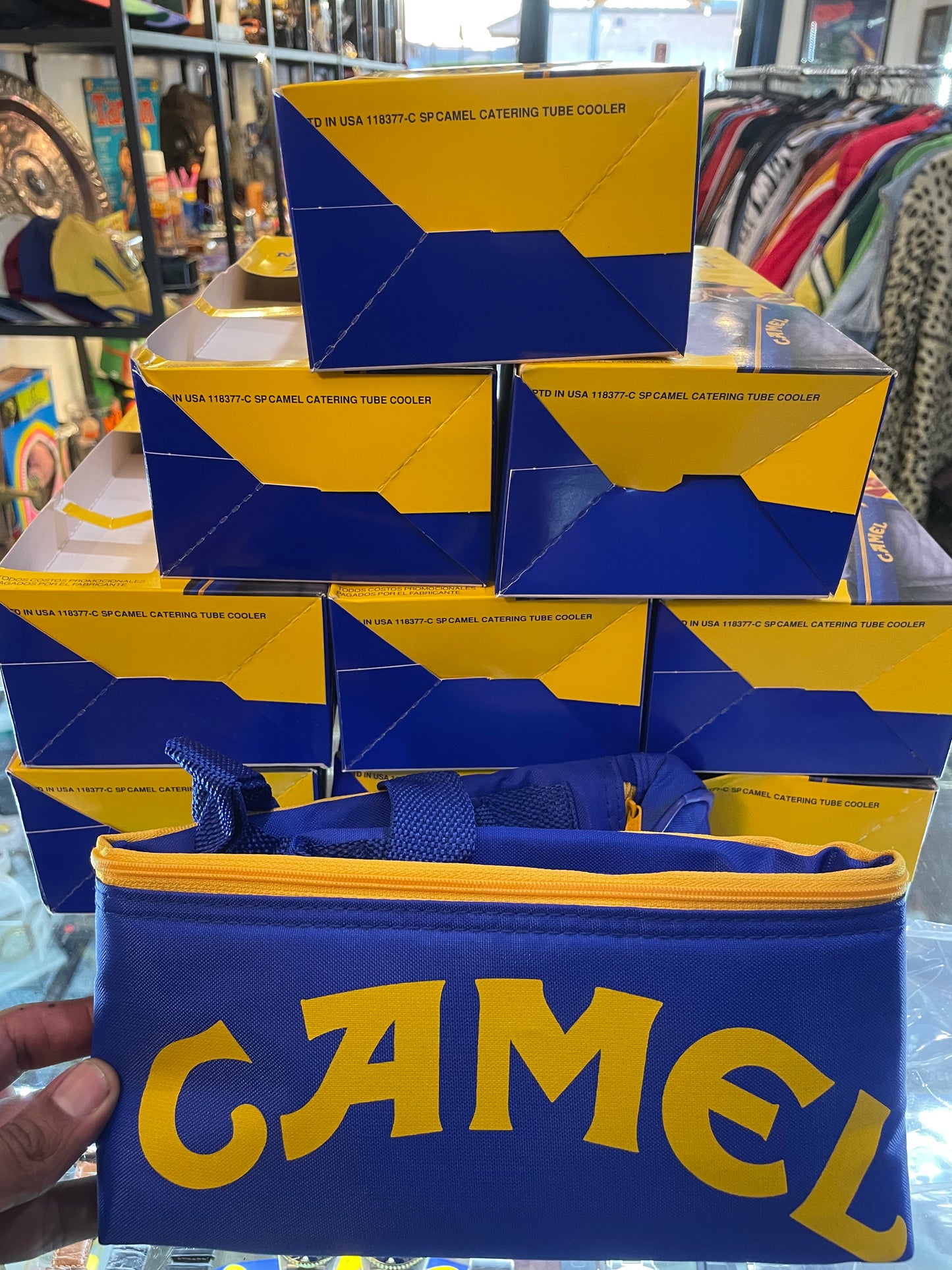 Camel Beer Cooler staff