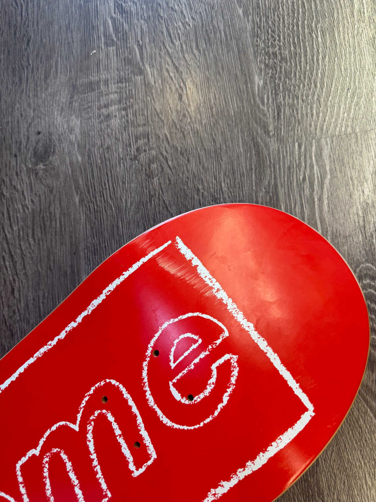 Supreme laws collab skateboard deck