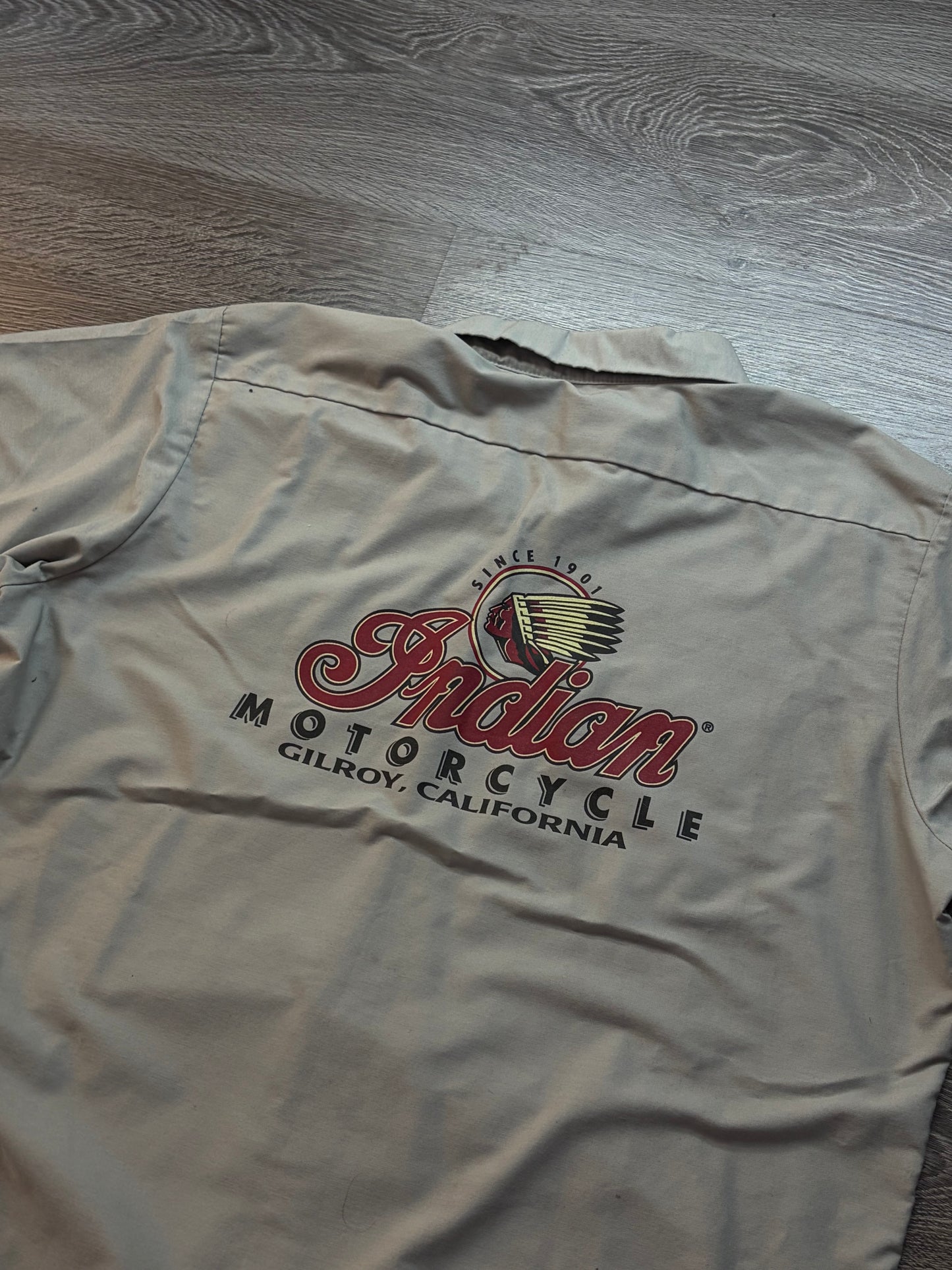 Indian Motorcycle Dickies Button Down Sz. XL