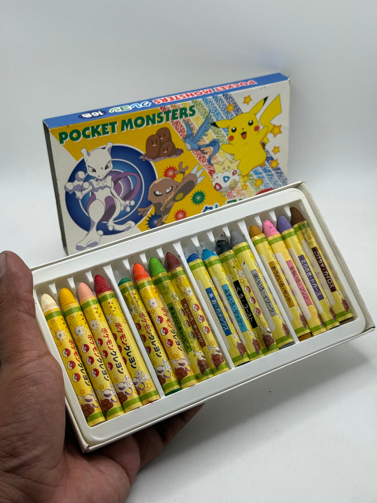 Pokemon “pocket monsters” crayon set vintage
