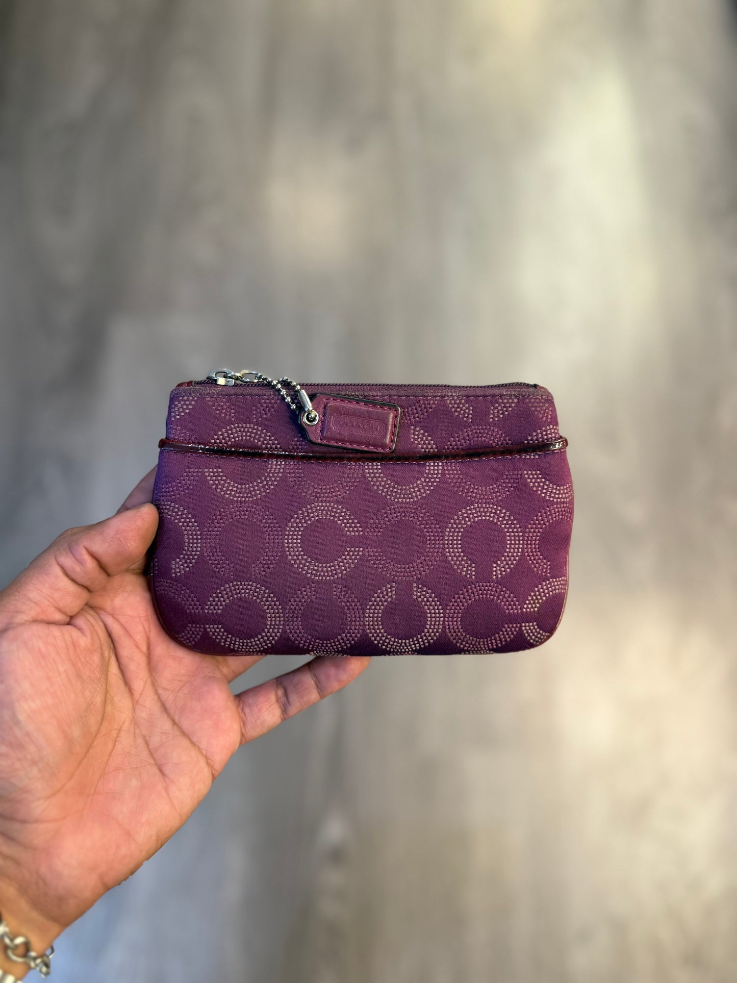 Vintage Y2K Coach purple coin purse