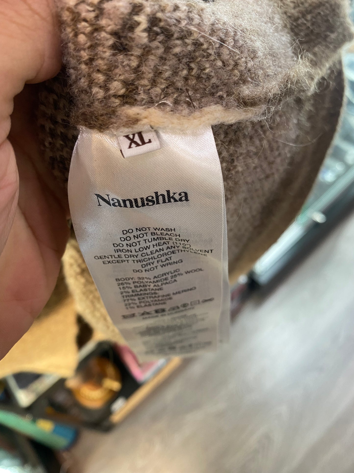 Nanushka Striped Crewneck Sz XL