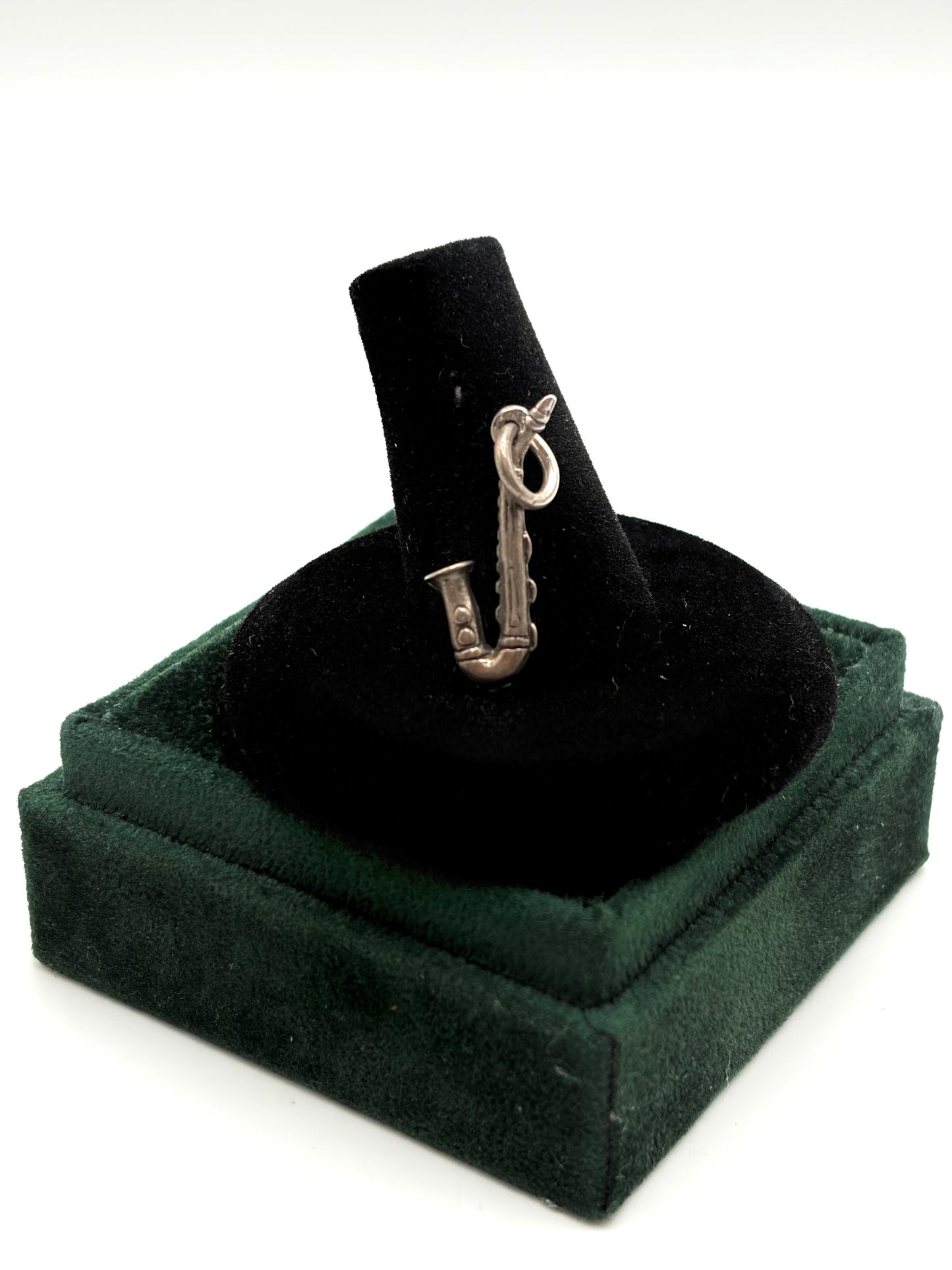 .925 Sterling Silver Saxophone Pendent