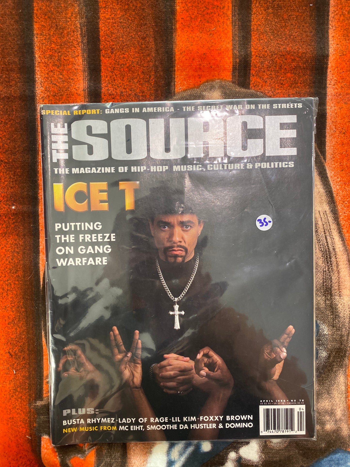 Vintage The Source Magazine Ice-T 1996