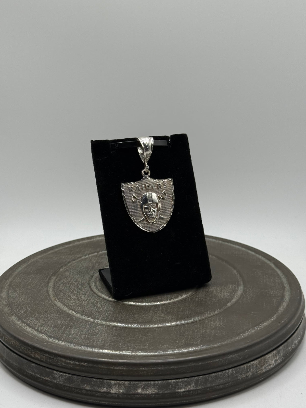.925 Sterling silver large Raiders pendant
