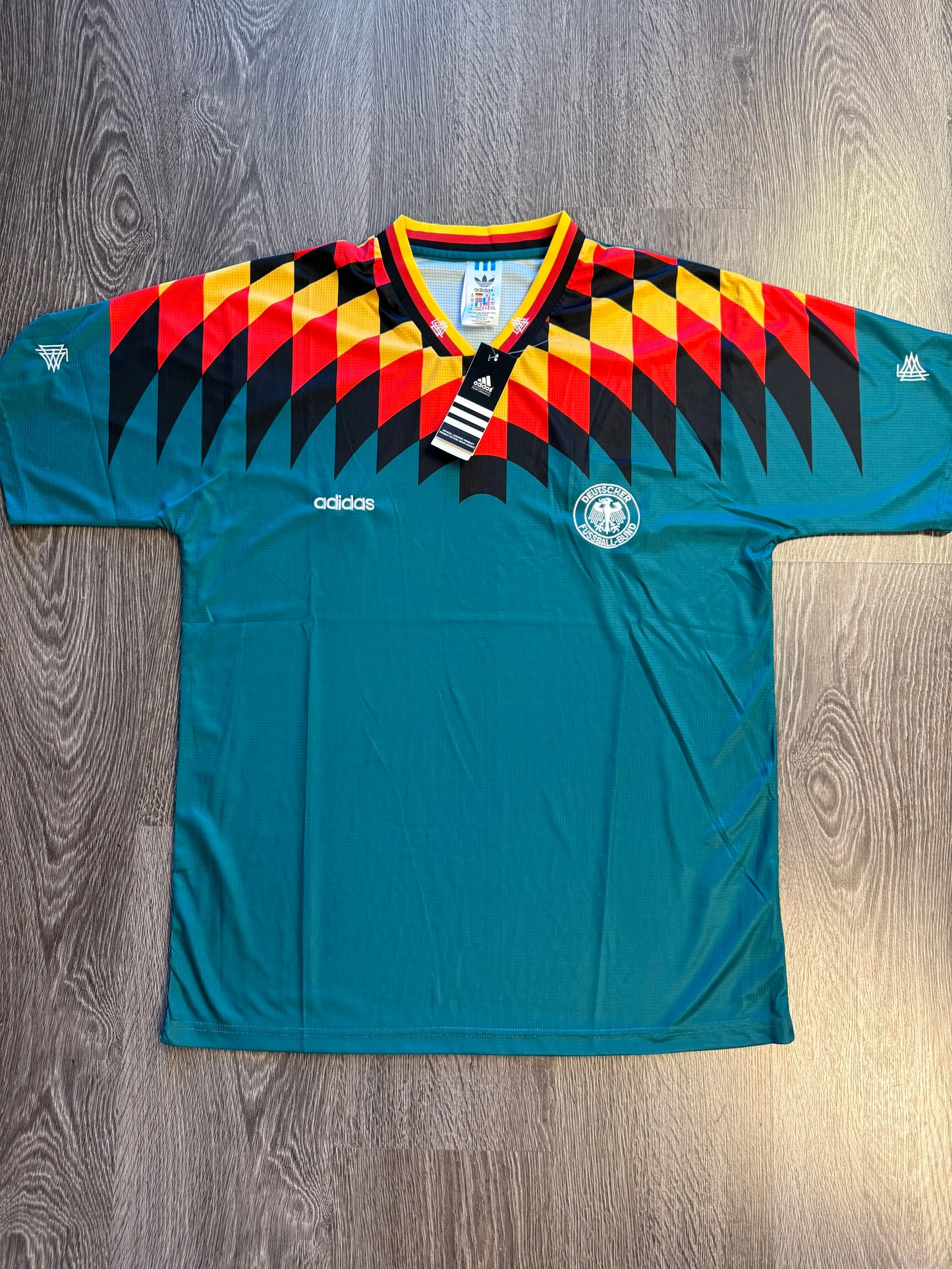 Retro Germany tricolor soccer jersey Sz. 2XL