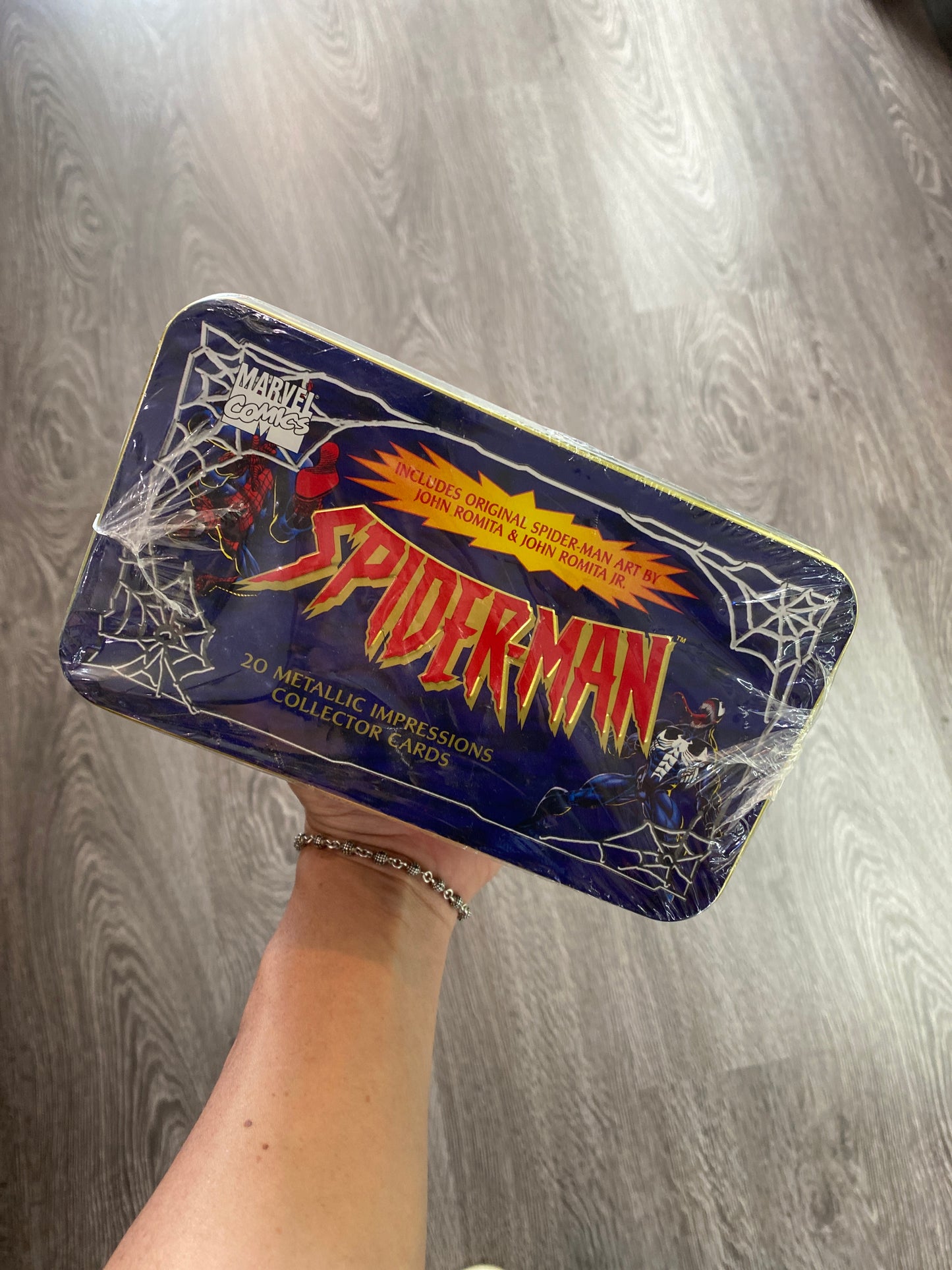 Spider-Man Sealed Trading Cards Tin Vintage