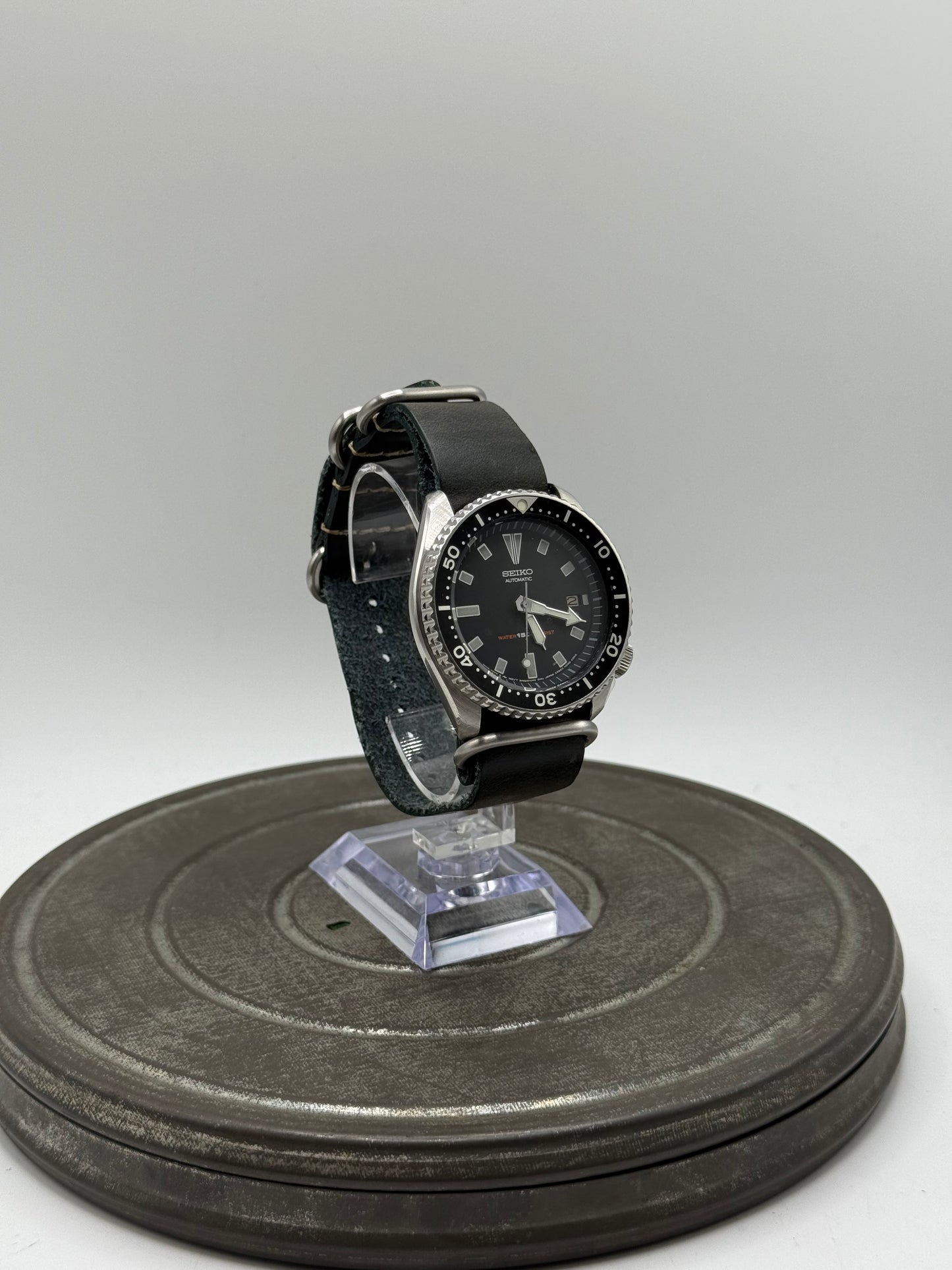 Seiko Diver leather automatic strap