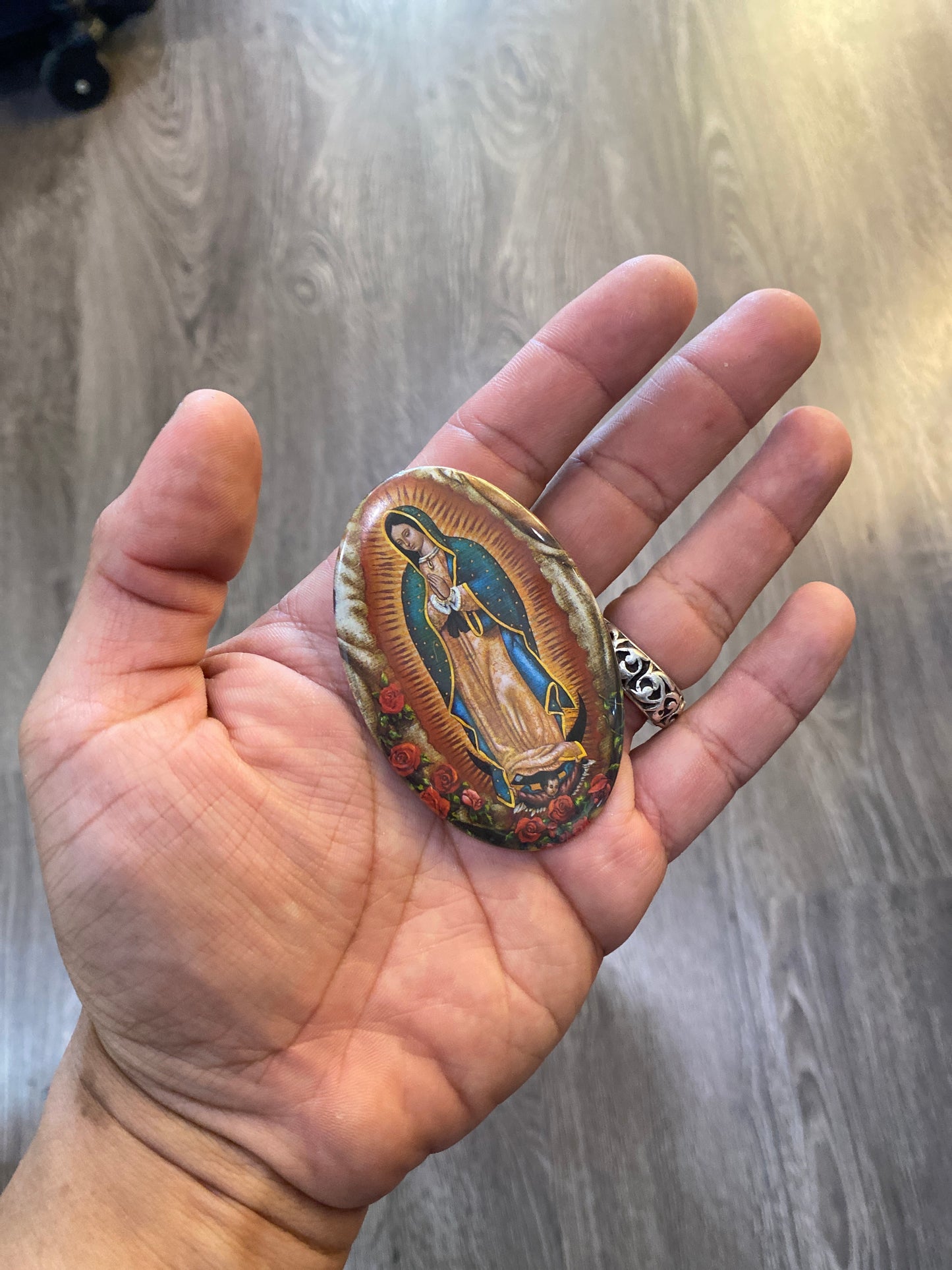 Vintage Y2K Virgin Mary Guadalupe Pin