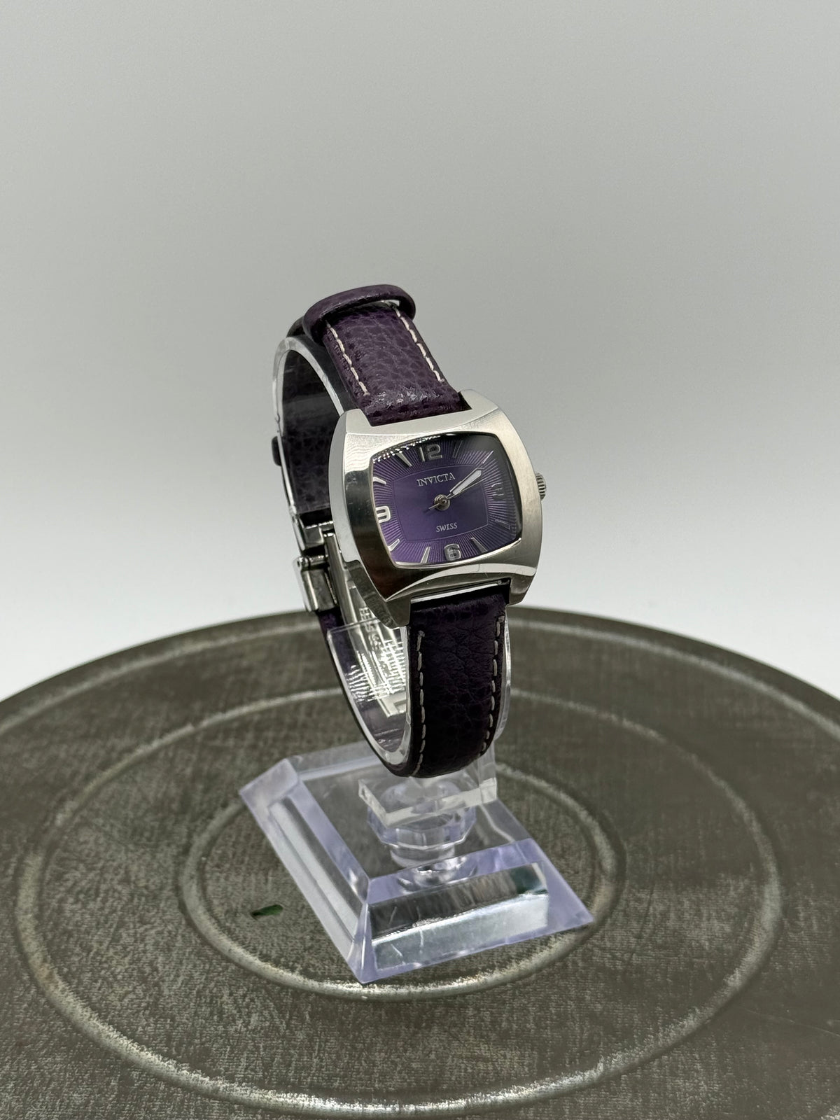 Ladies invicta purple tank watch