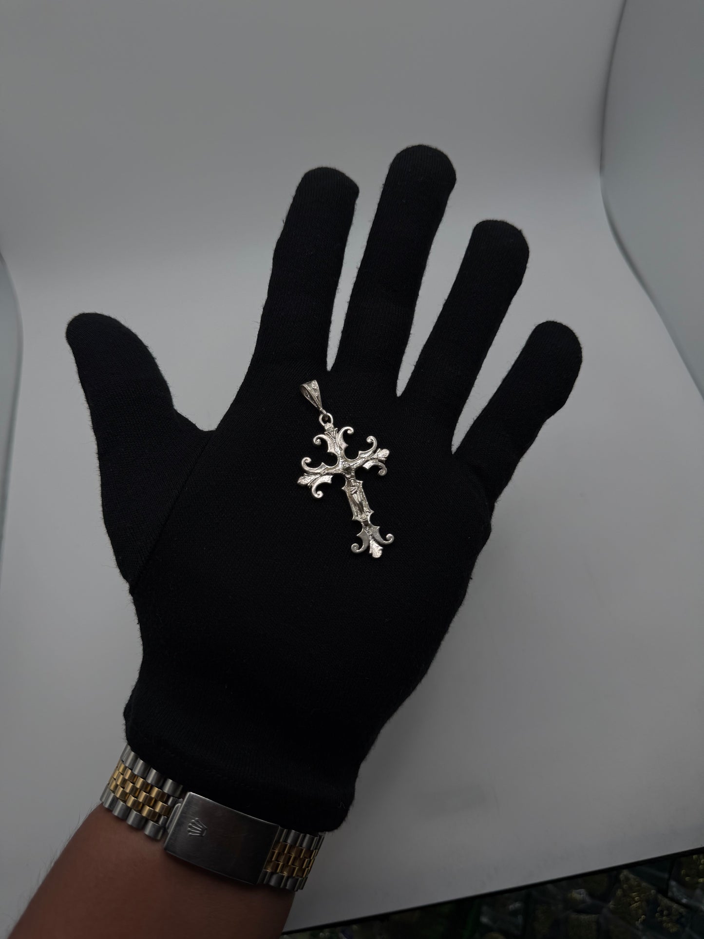 .925 Sterling Silver Jesus Cross