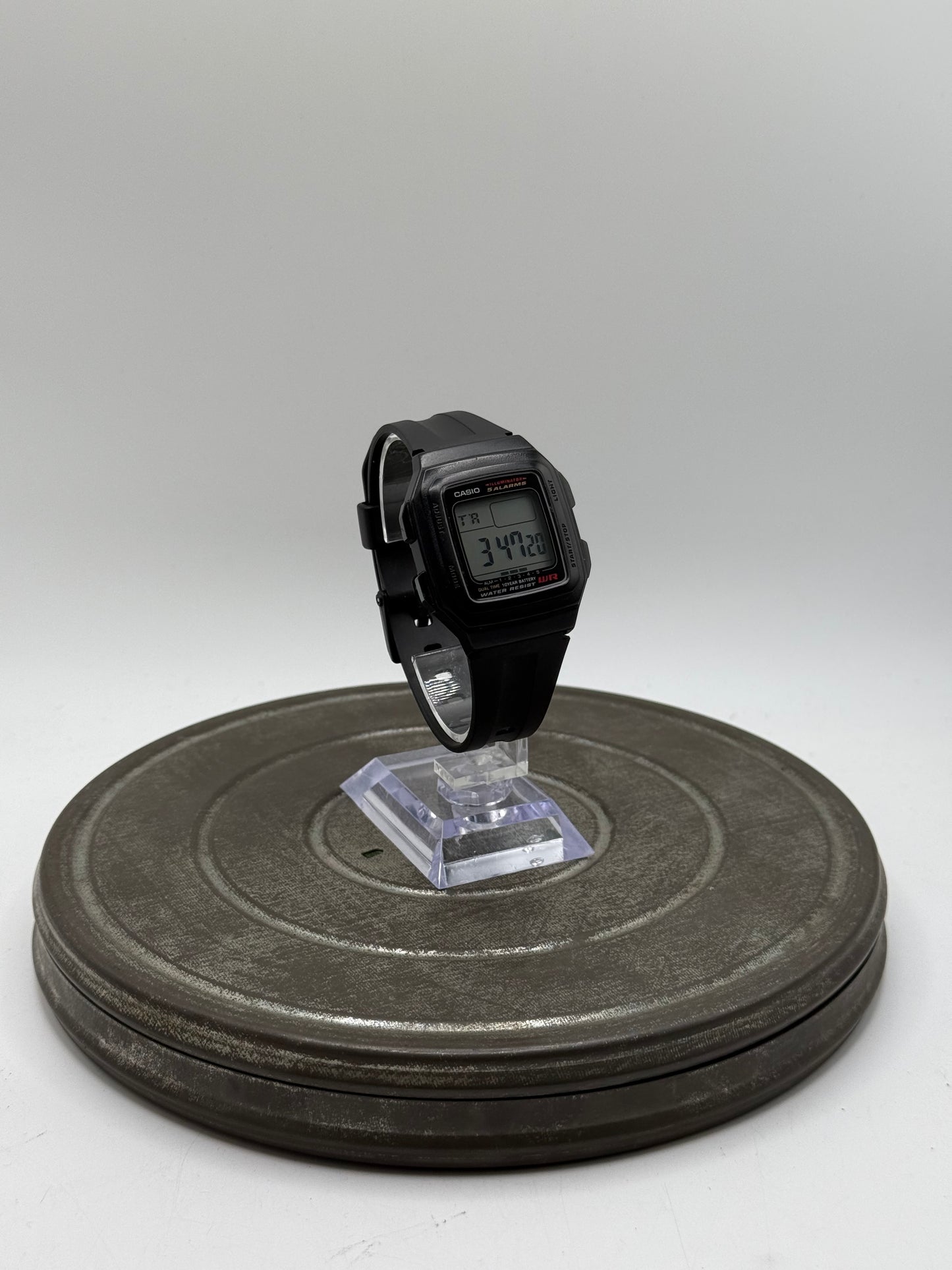 Casio Digital 3 Alarm Chronograph Black Watch WR Water Resist