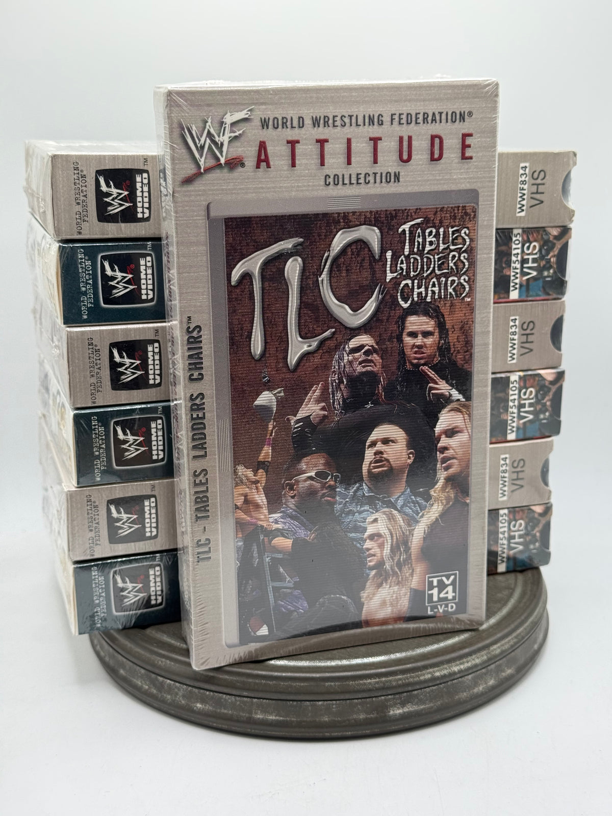 WWF Attitude Collection TLC Tables Ladders Chairs VHS Wrestling – New Sealed