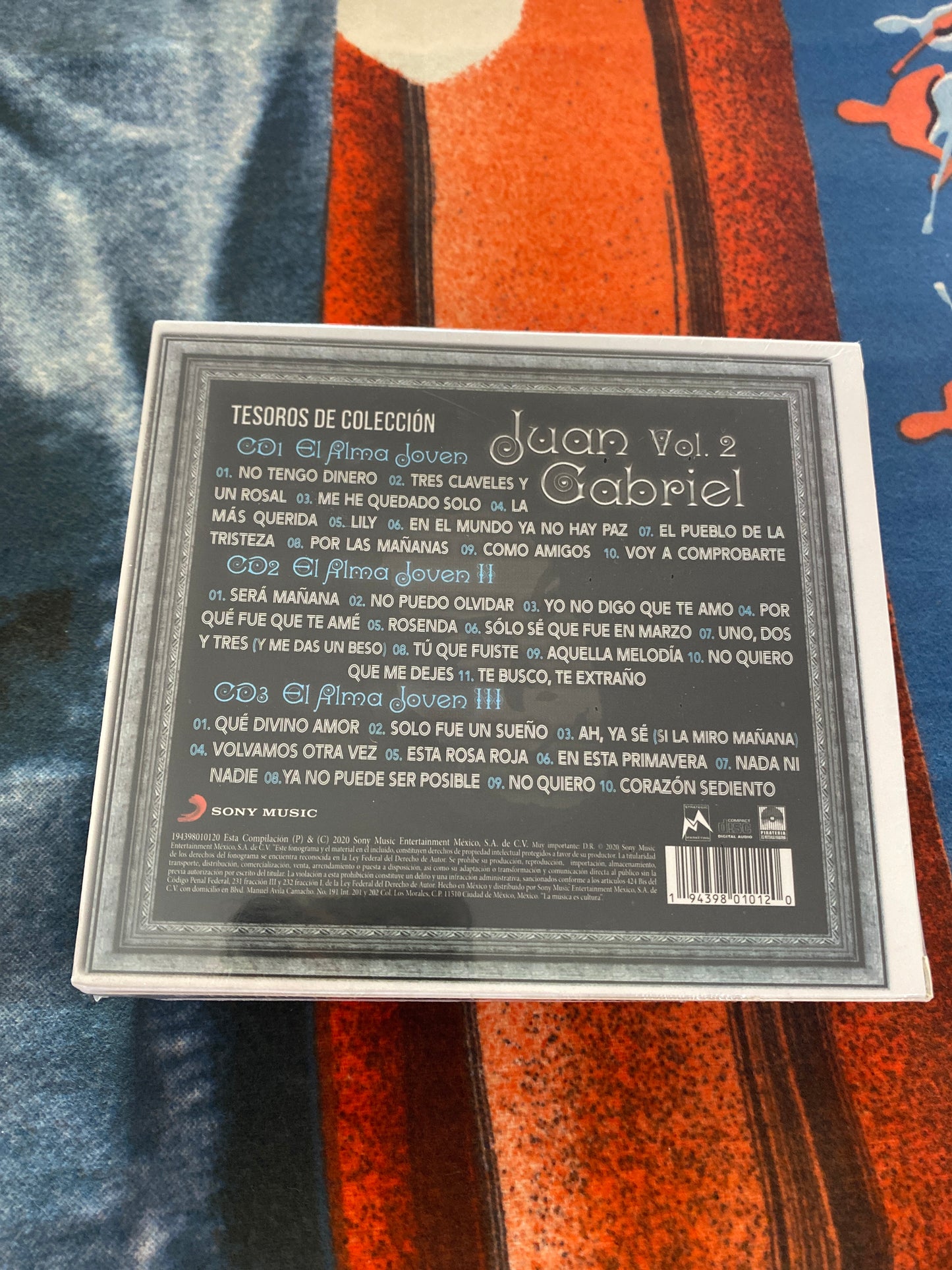 Juan Gabriel Vol 2 Tesoros De Coleccion 3 CD Set Brand New Sealed