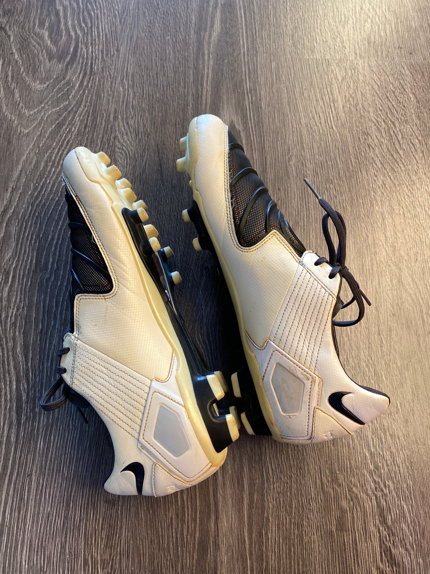 Nike Zoom Total Ninety t90 Strike White Black Soccer Cleats Boots Sz 12