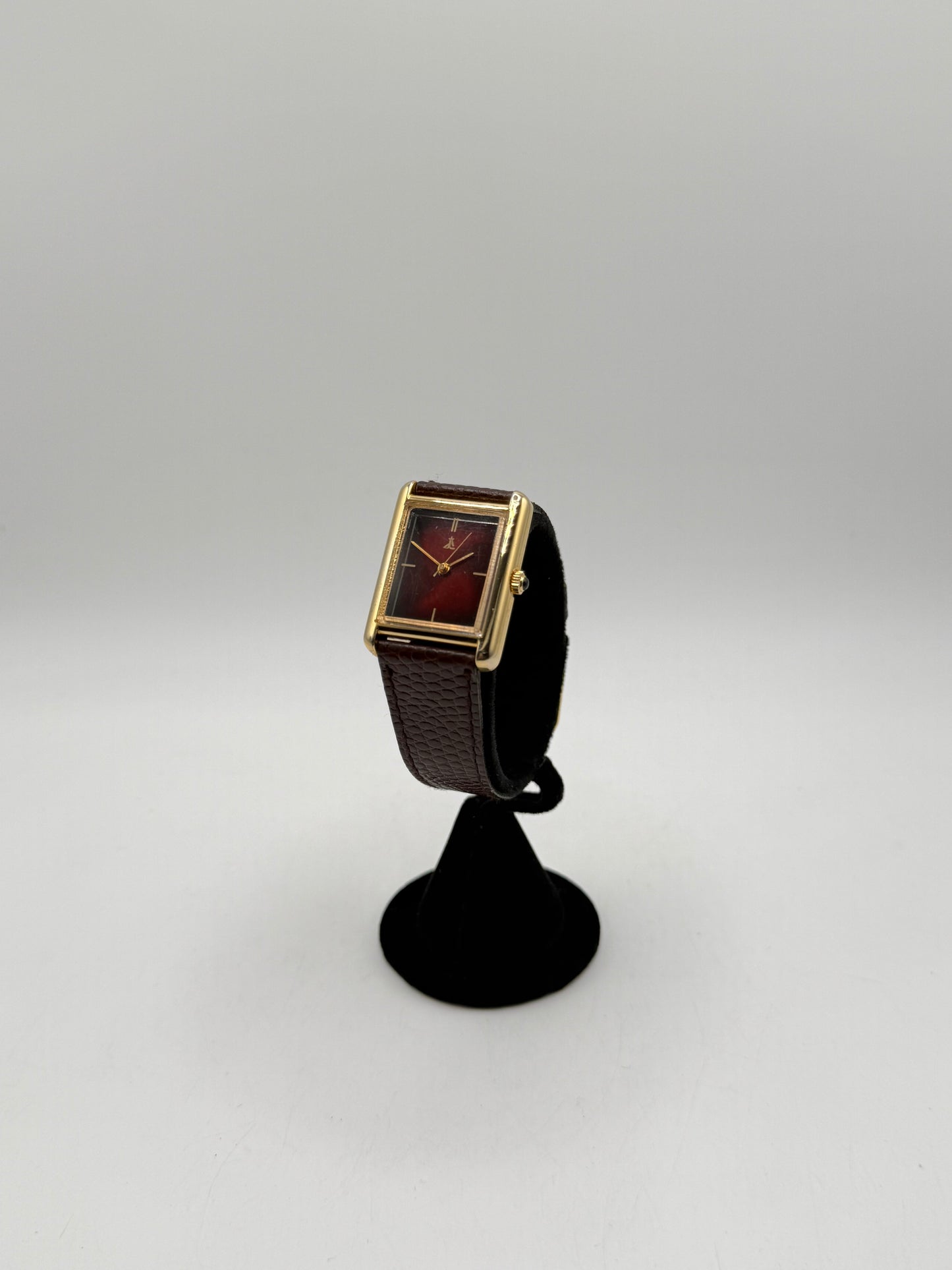 Vintage red tank windup Watch