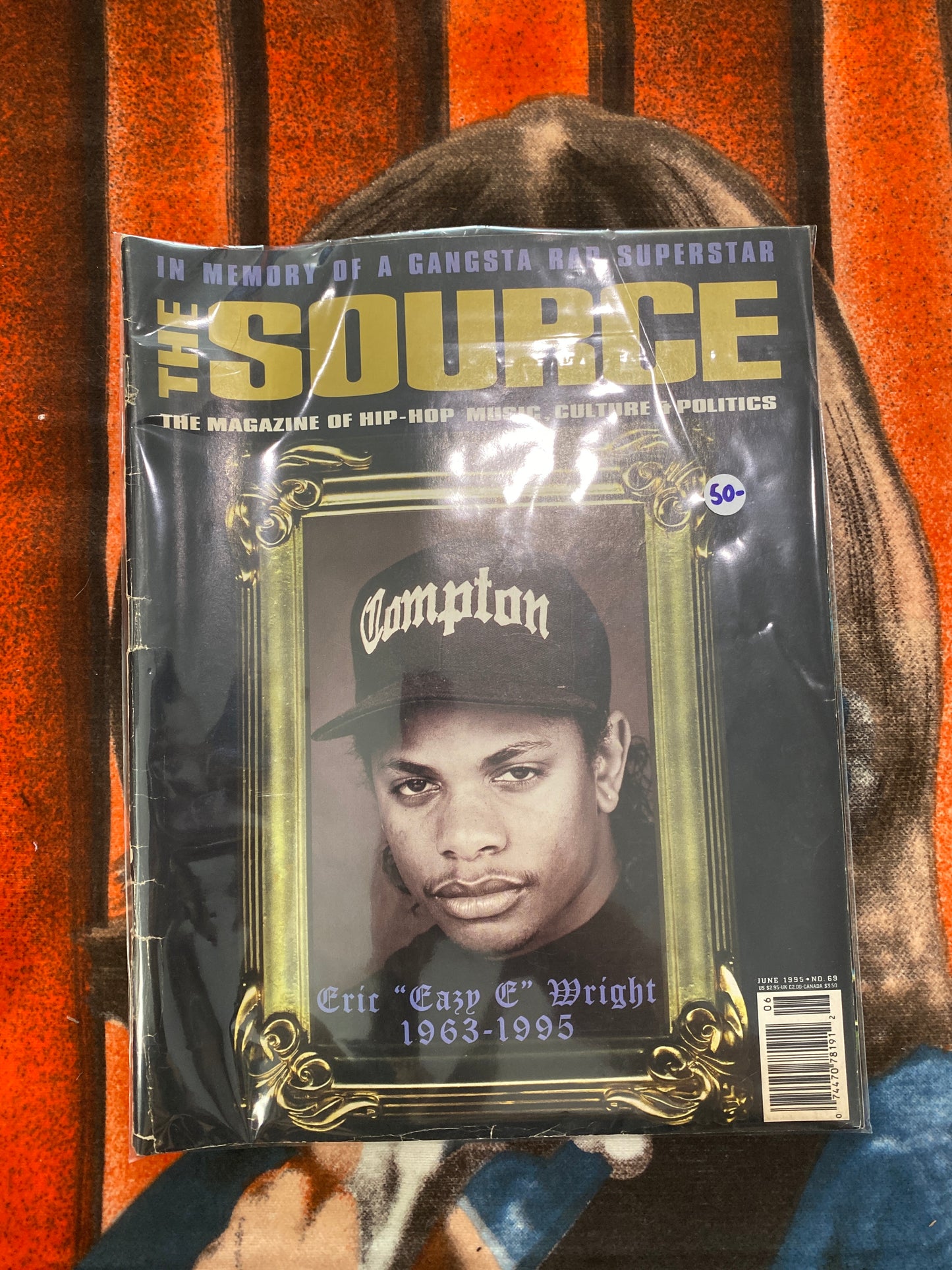 Vintage The Source Magazine Eric Eazy E Wright 1995