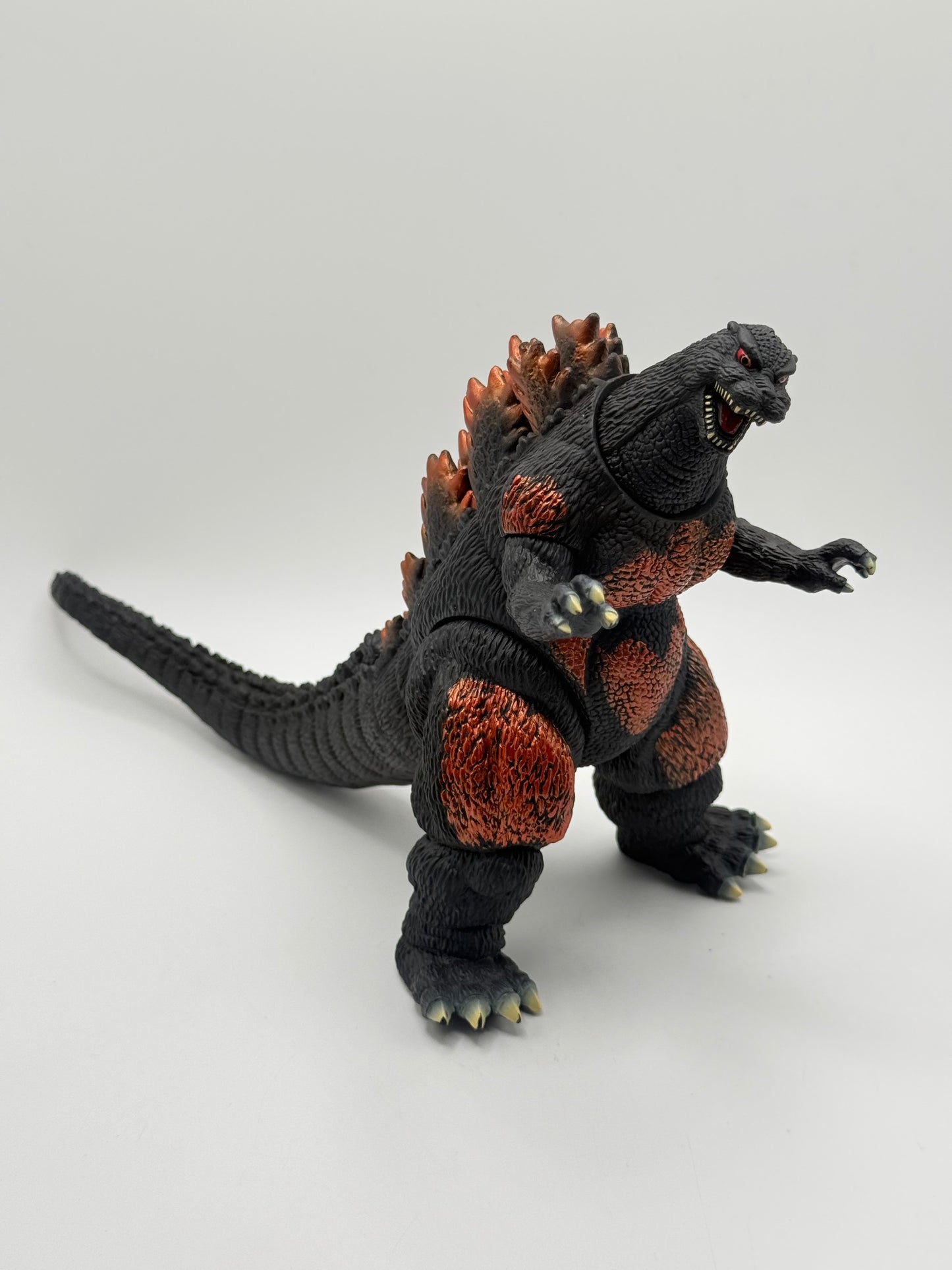 Burning Godzilla 1995 Vinyl Figure Orange & Black Kaiju Toy