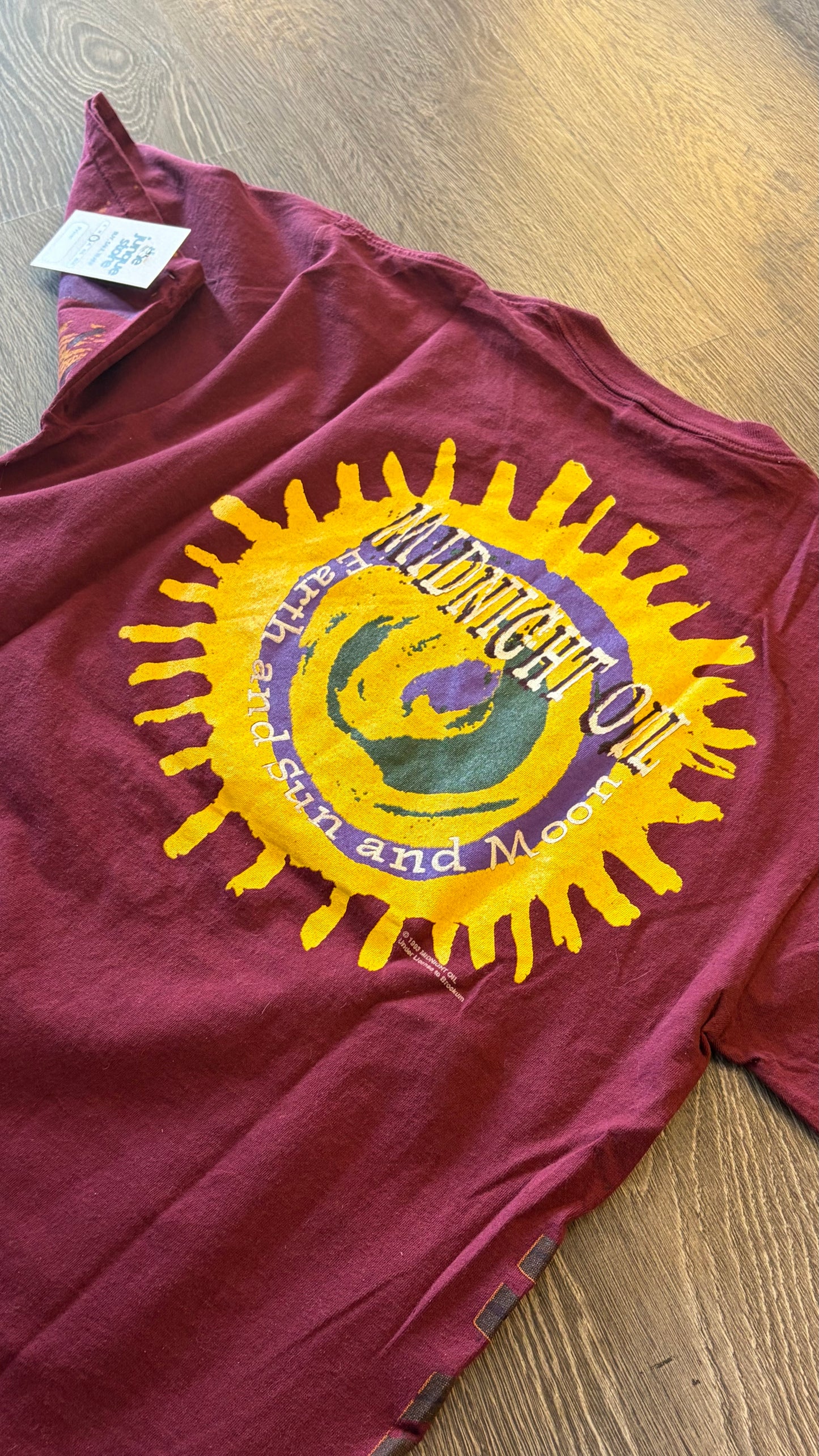 Midnight Oil Earth Sun and Moon 1993 Size L