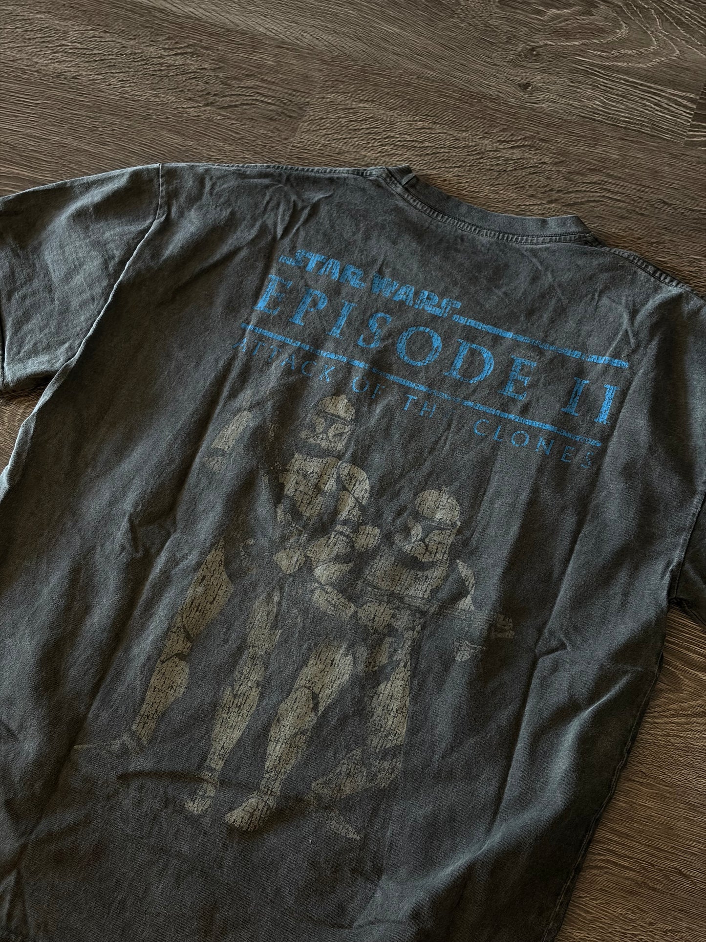 Star Wars Episode II Boba Fett Graphic T-Shirt – Vintage Wash Black Shirt Sz. XXL