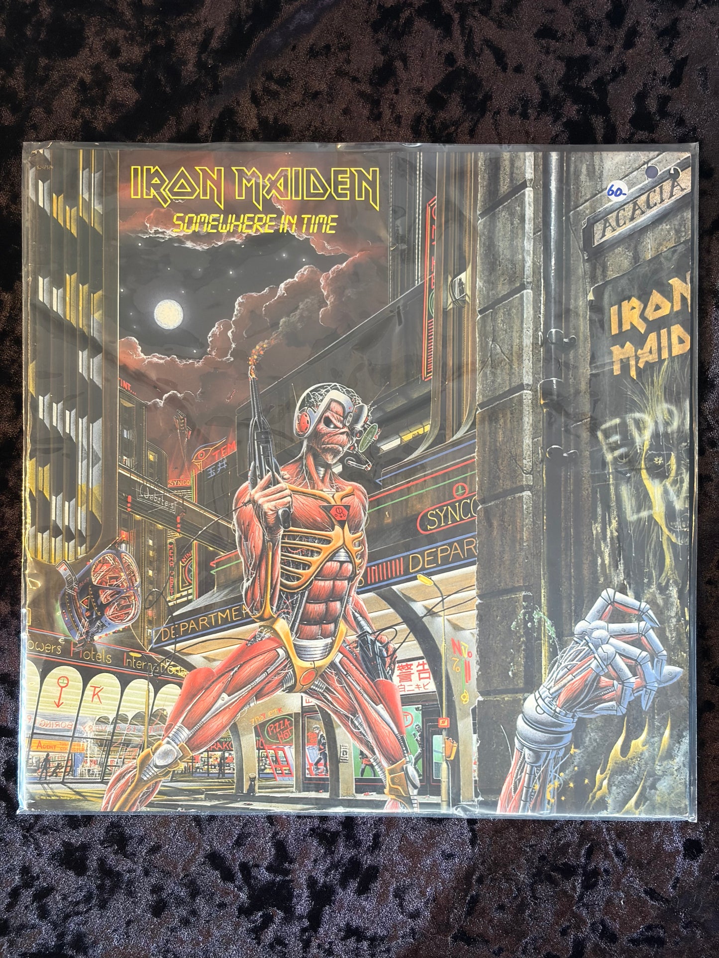 Iron Maiden – Somewhere in Time Vinyl Record LP 1986