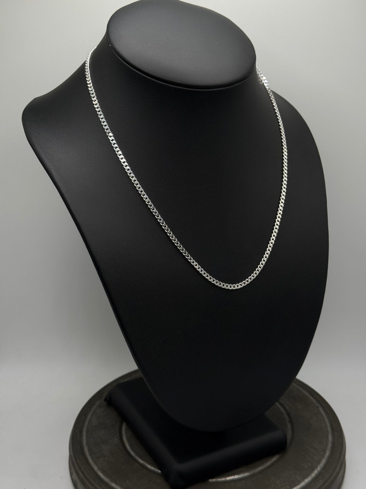 .925 Sterling Silver Cuban Link Chain Necklace – Classic 18”