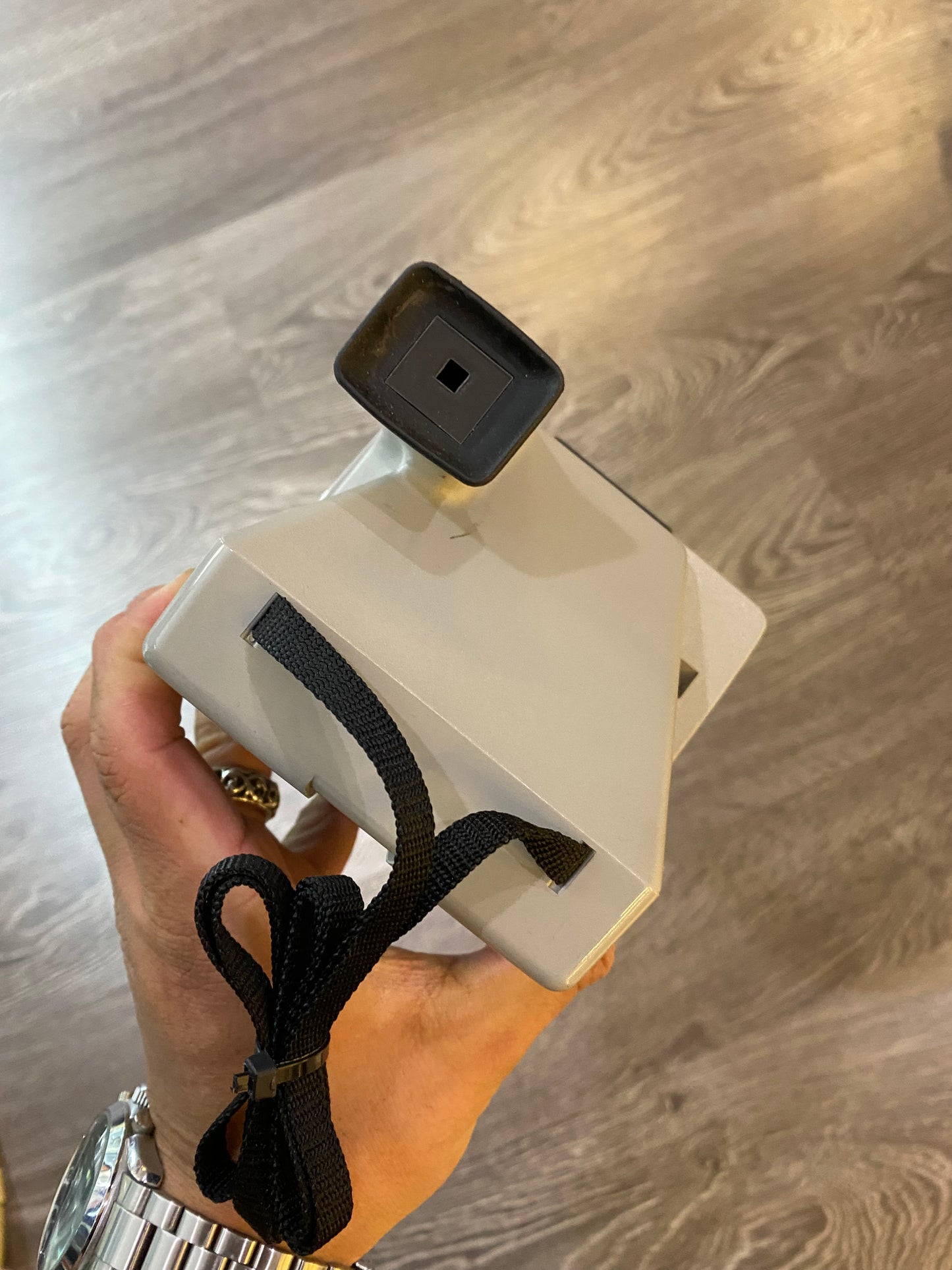 Grey The Button Polaroid Camera