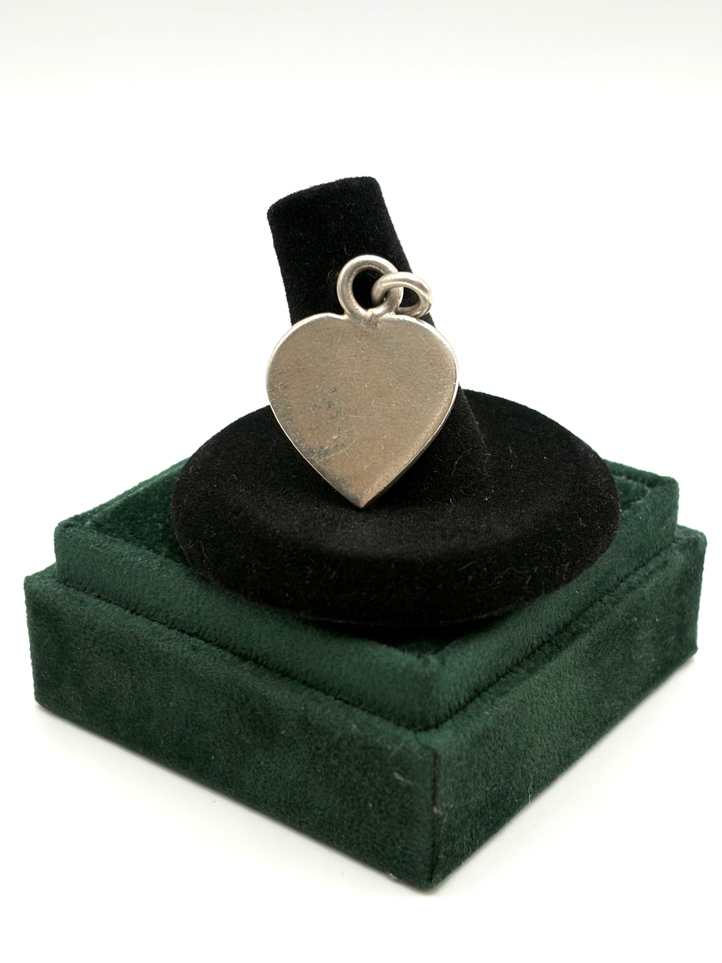 .925 Sterling Silver Heart Charm Pendant