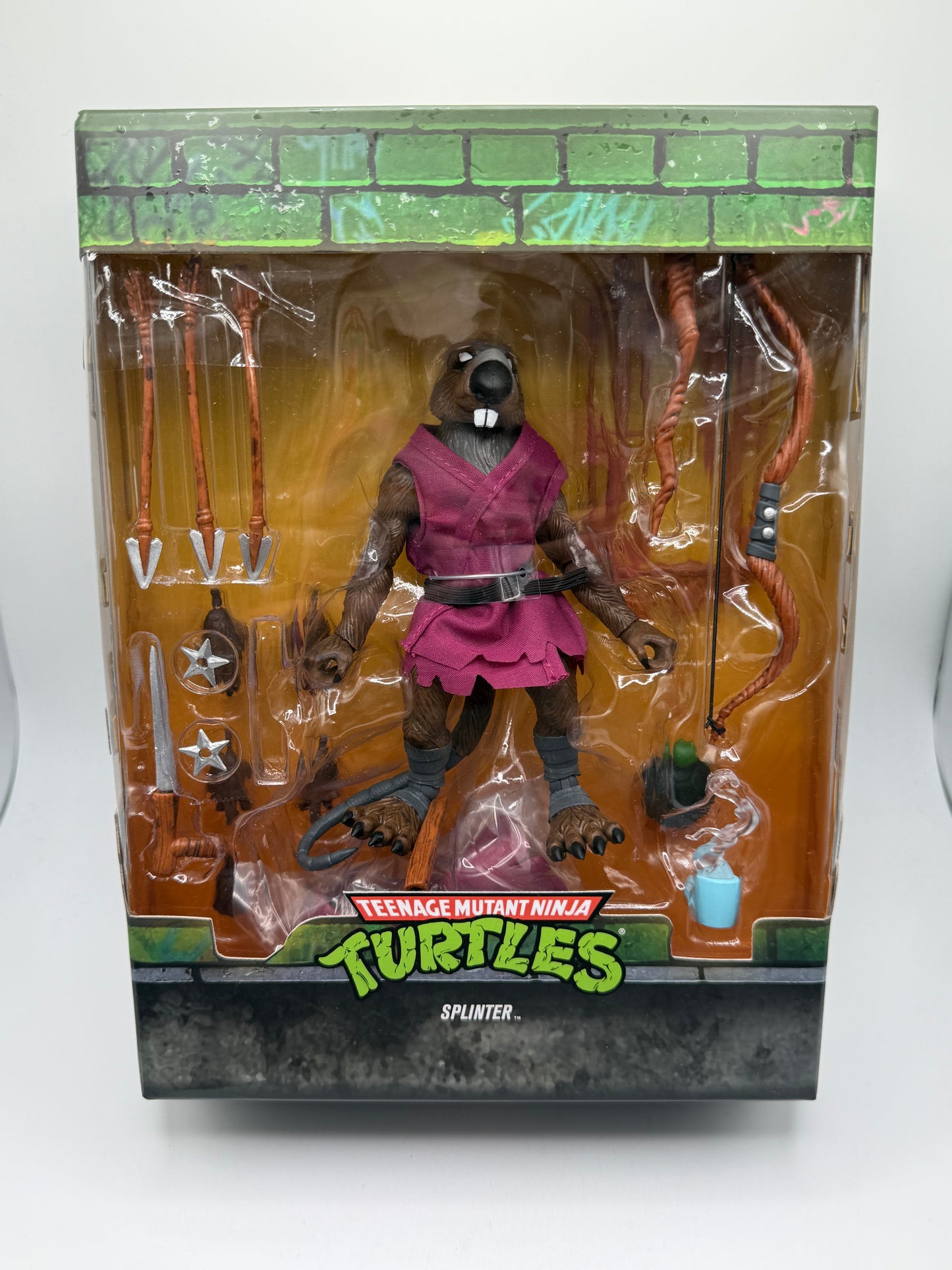Super7 TMNT Splinter Action Figure with Accessories