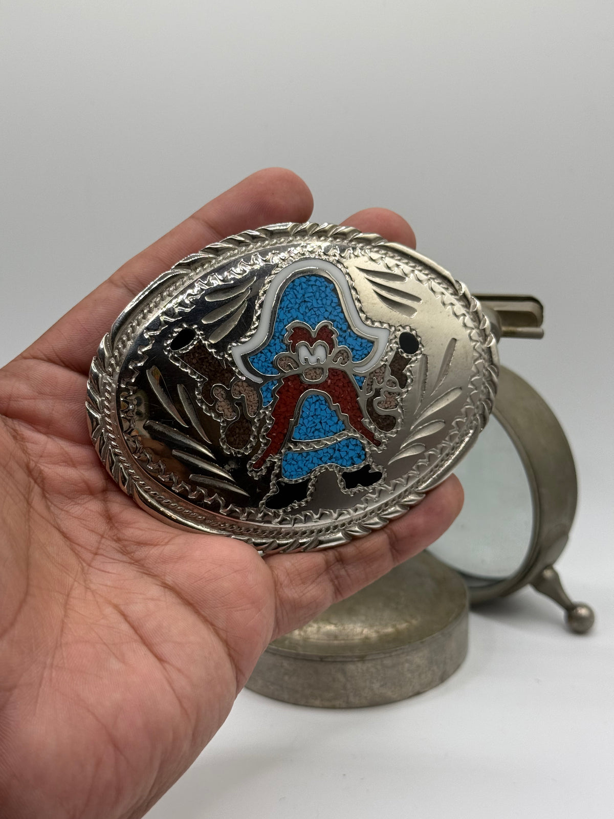 Vintage Yosemite Sam Turqoise Belt buckle