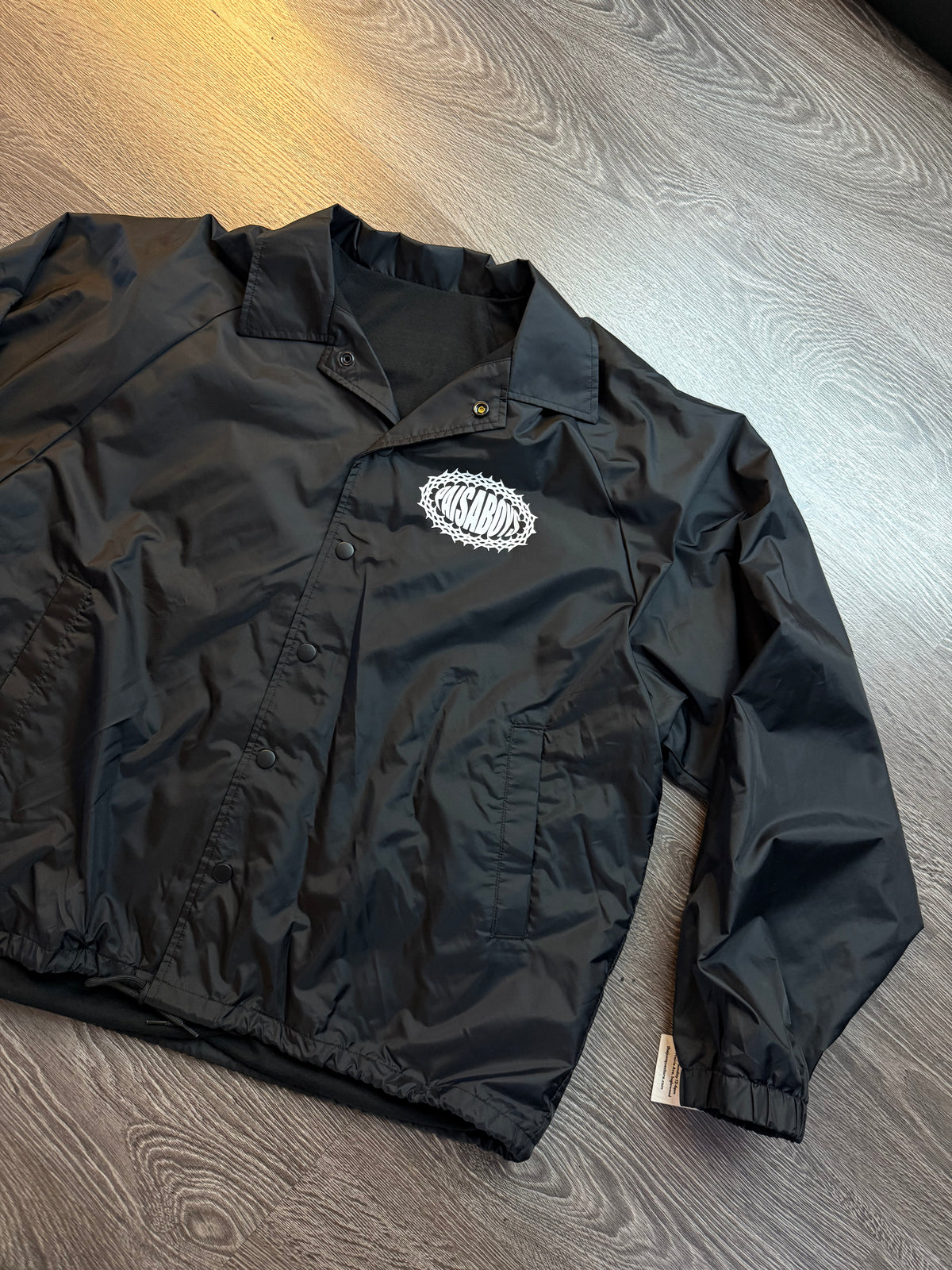 Paisa Boys Black Logo Security Coach Jacket Sz. L