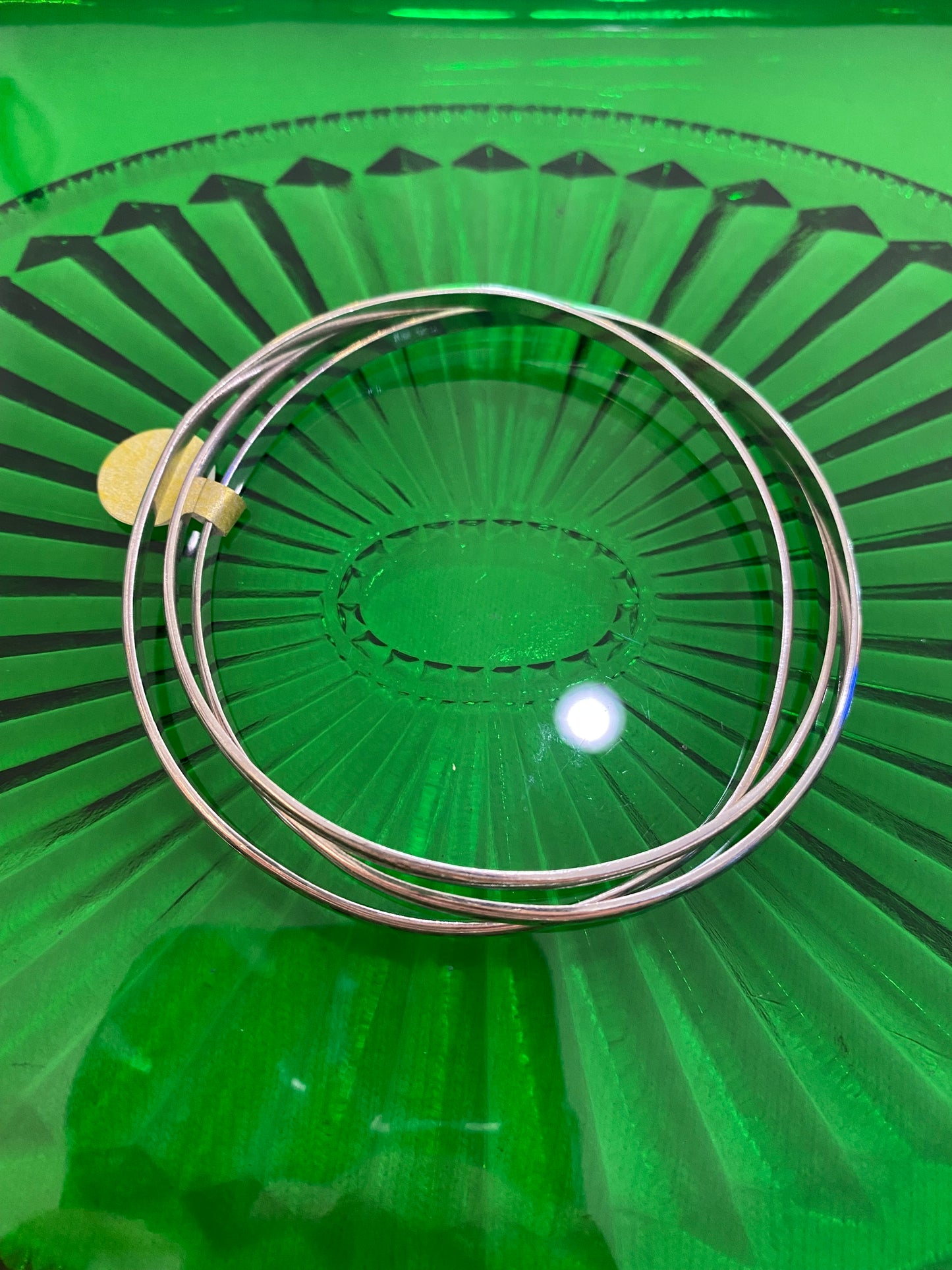 .925 Sterling Silver Combined Bangle Set Bracelet