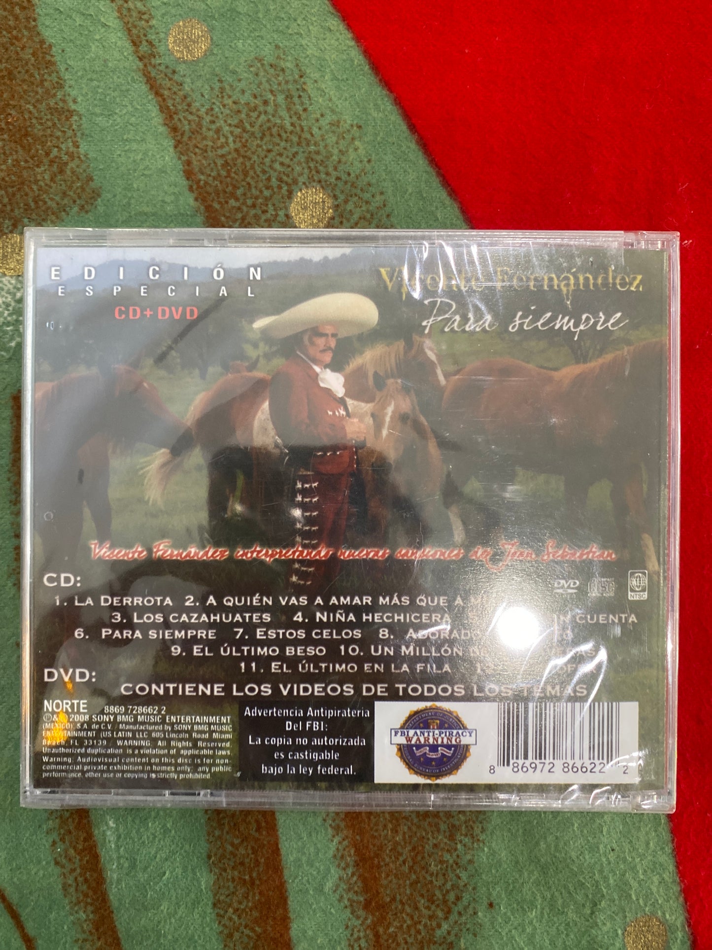 Vicente Fernandez Para Siempre CD Brand New Sealed