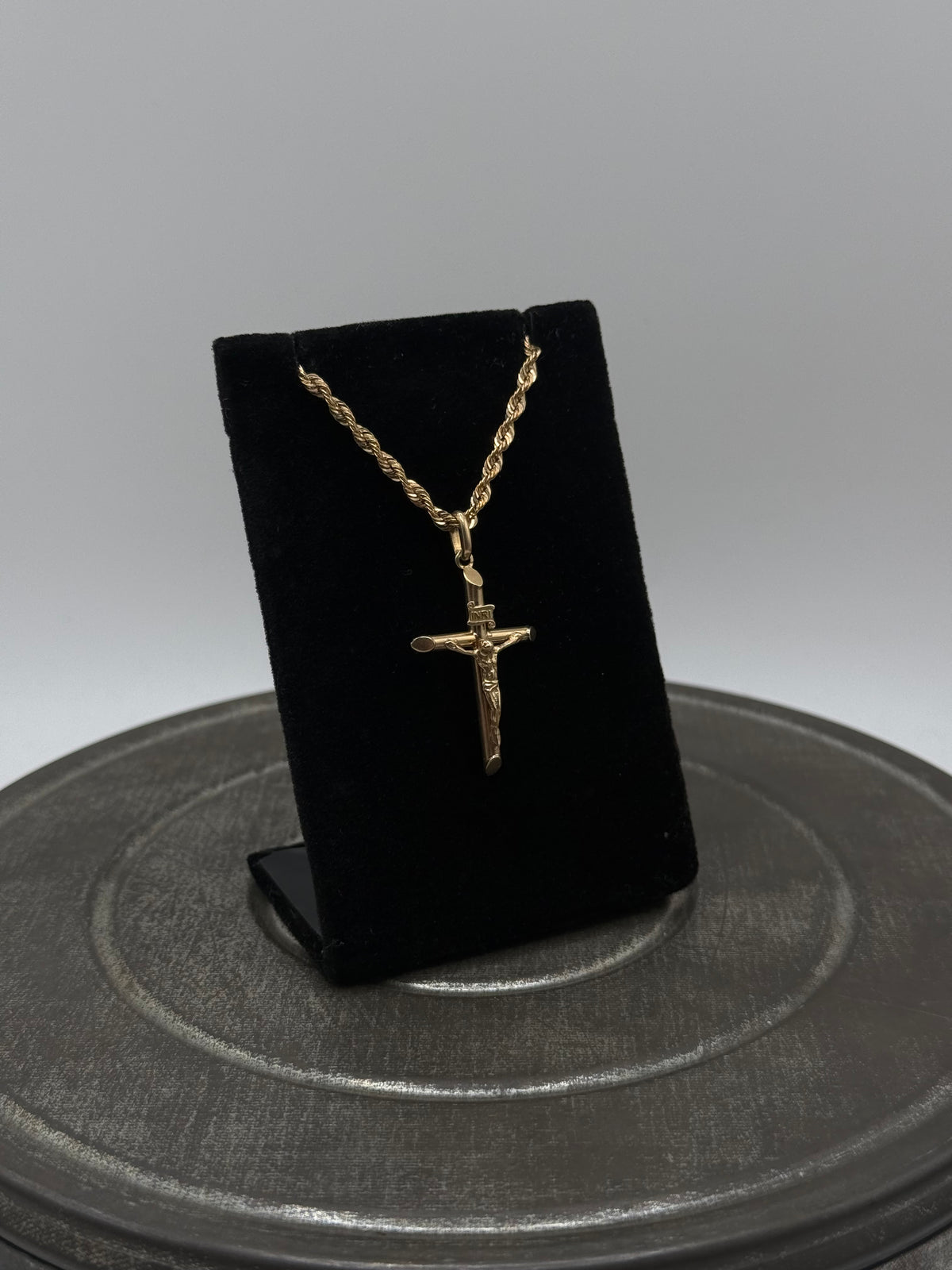 10k Gold Jesus Cross Pendant